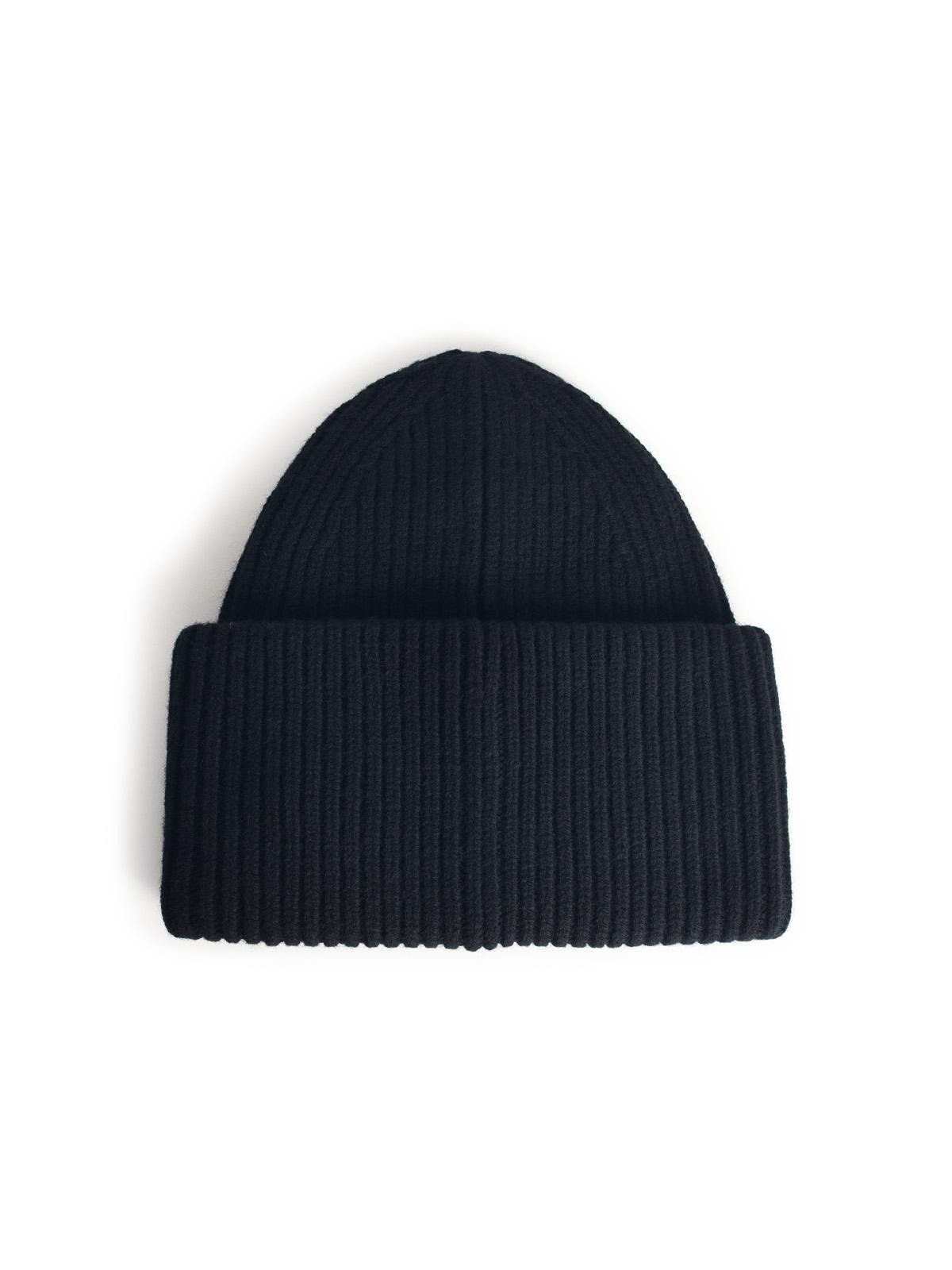 Acne Studios Black Wool Blend Beanie Men - 2