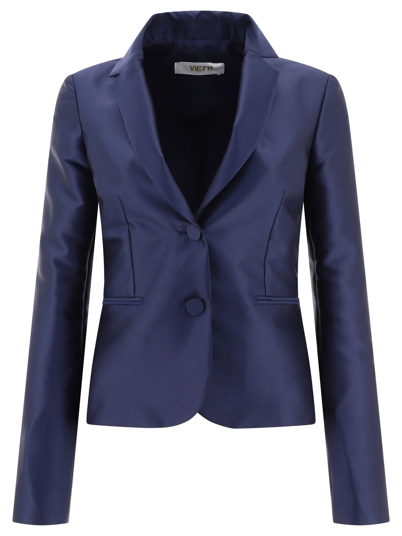 F.it Satin Single-breasted Blazer - 1