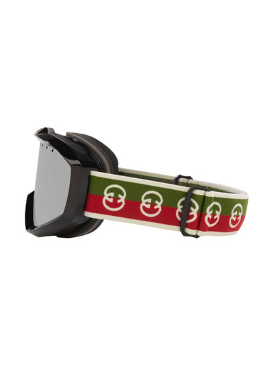 GUCCI logo-strap ski goggles outlook