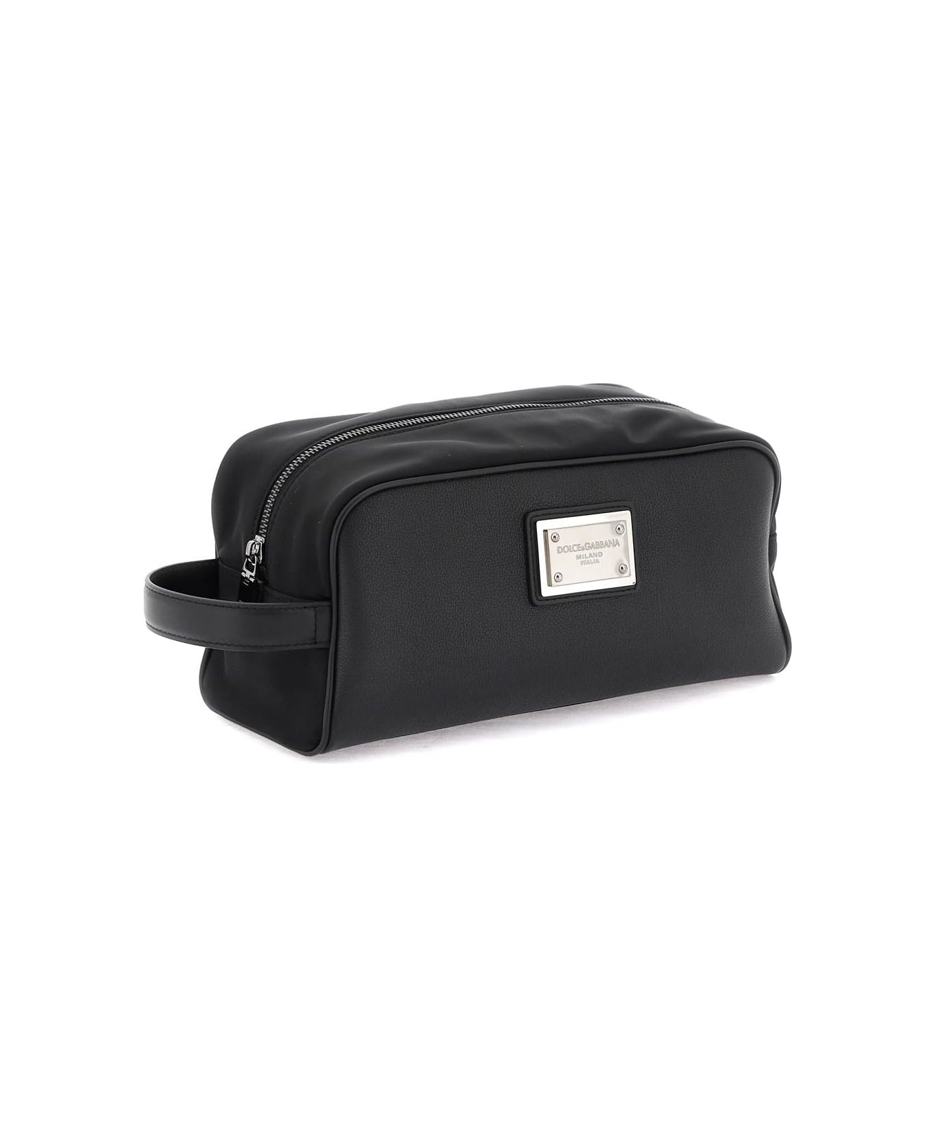 Leather And Nylon Vanity Case - 3