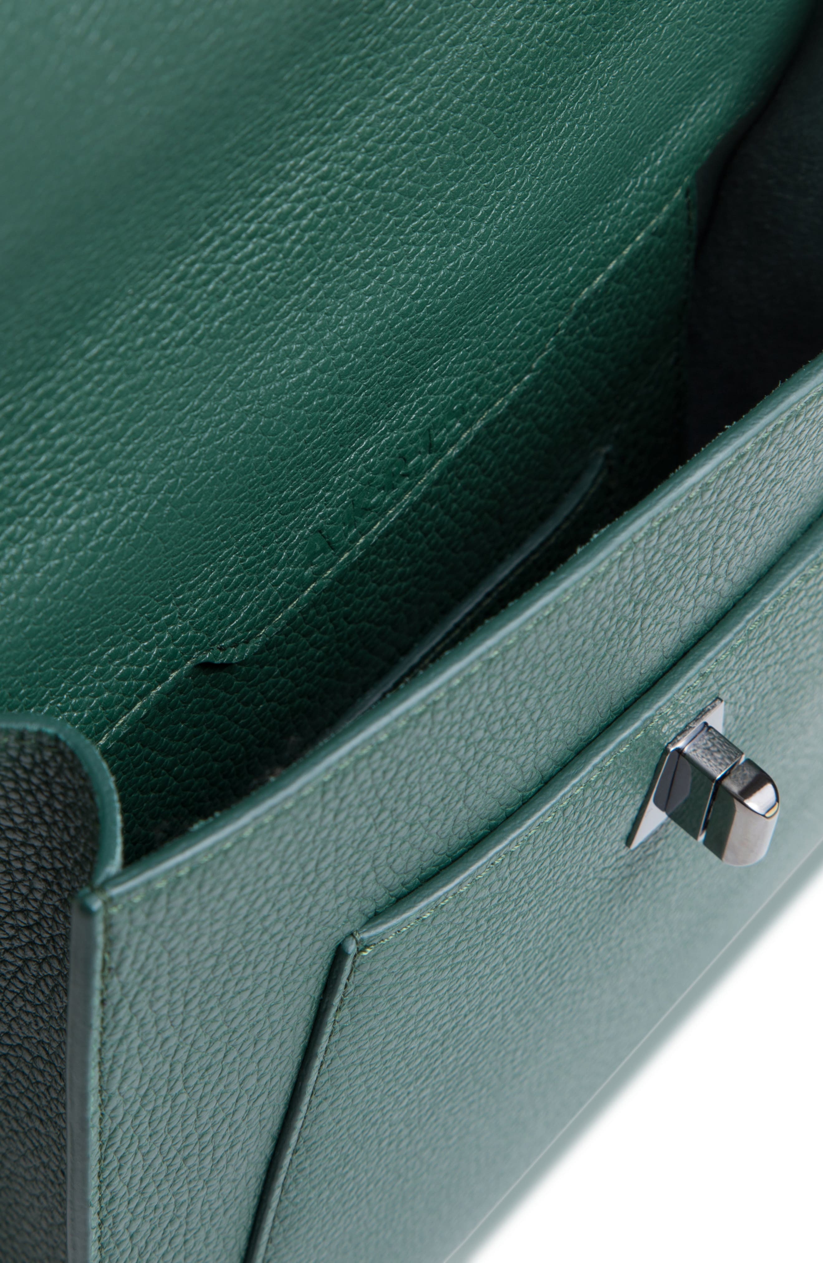 Akris Small Anouk Leather Crossbody Bag in Cypresse at Nordstrom - 4