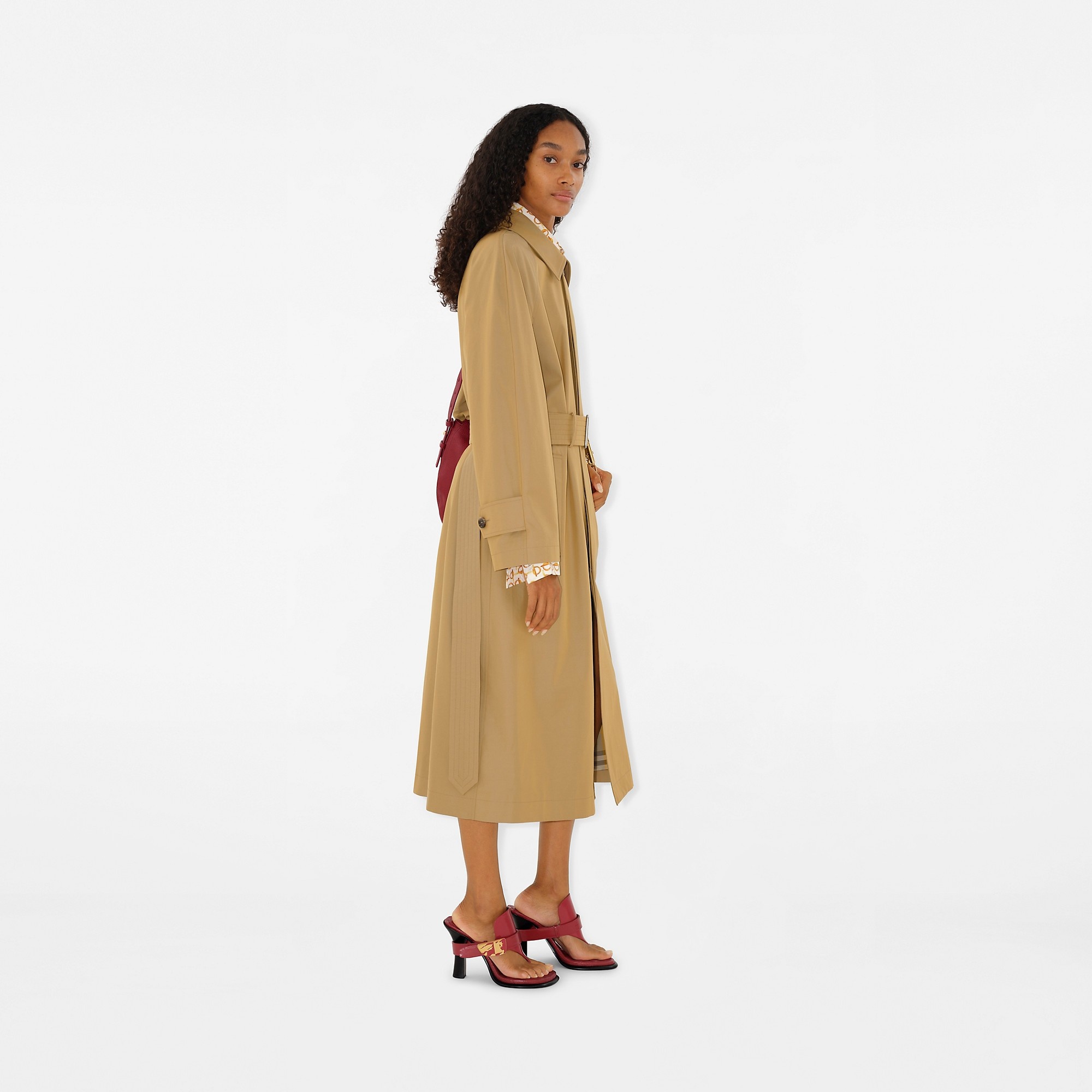 Long Gabardine Car Coat - 3