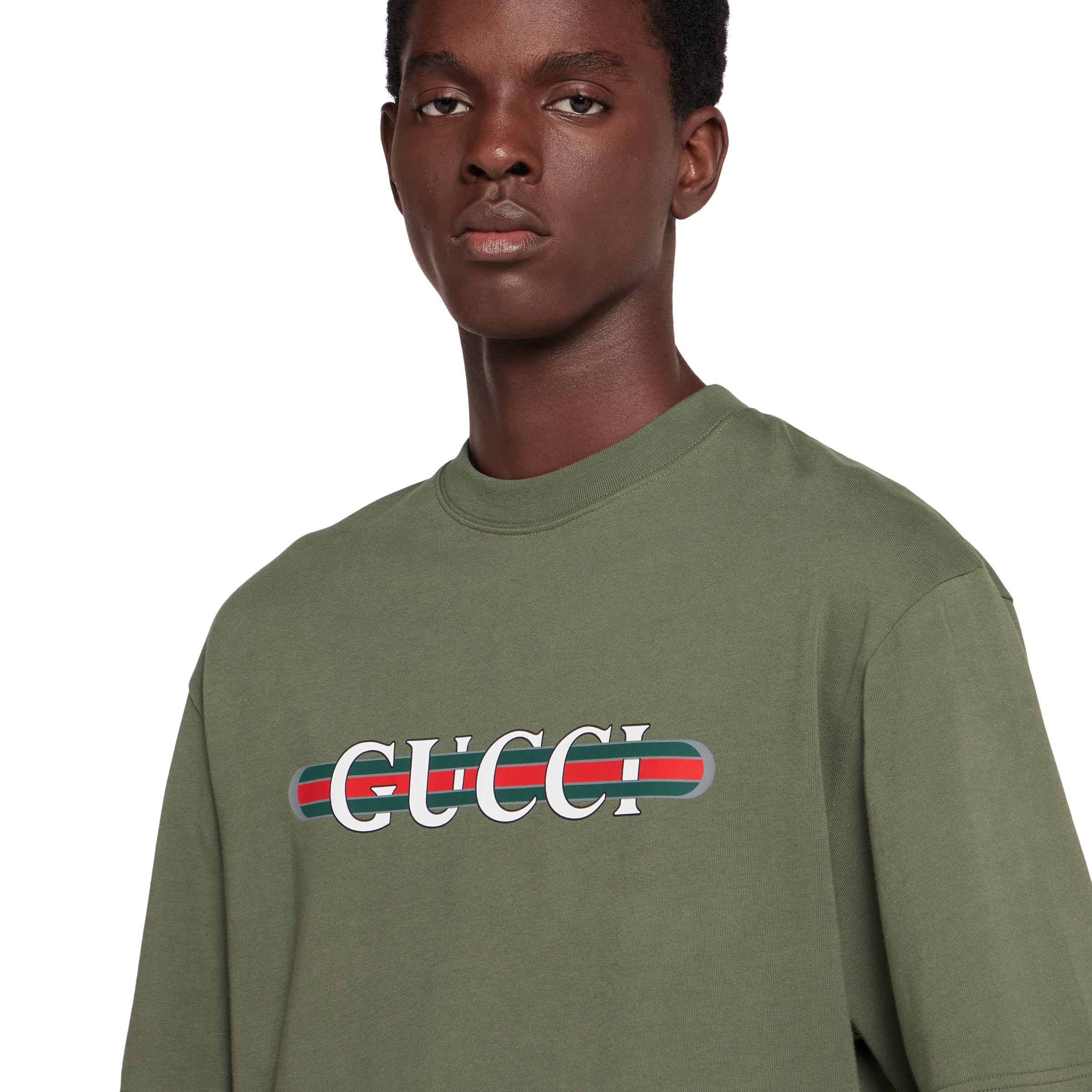 Heavy cotton jersey T-shirt with print - 5