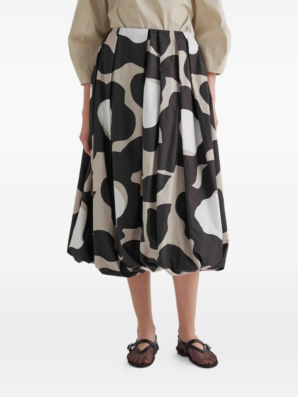 Moonbeani plaeted midi skirt - 1