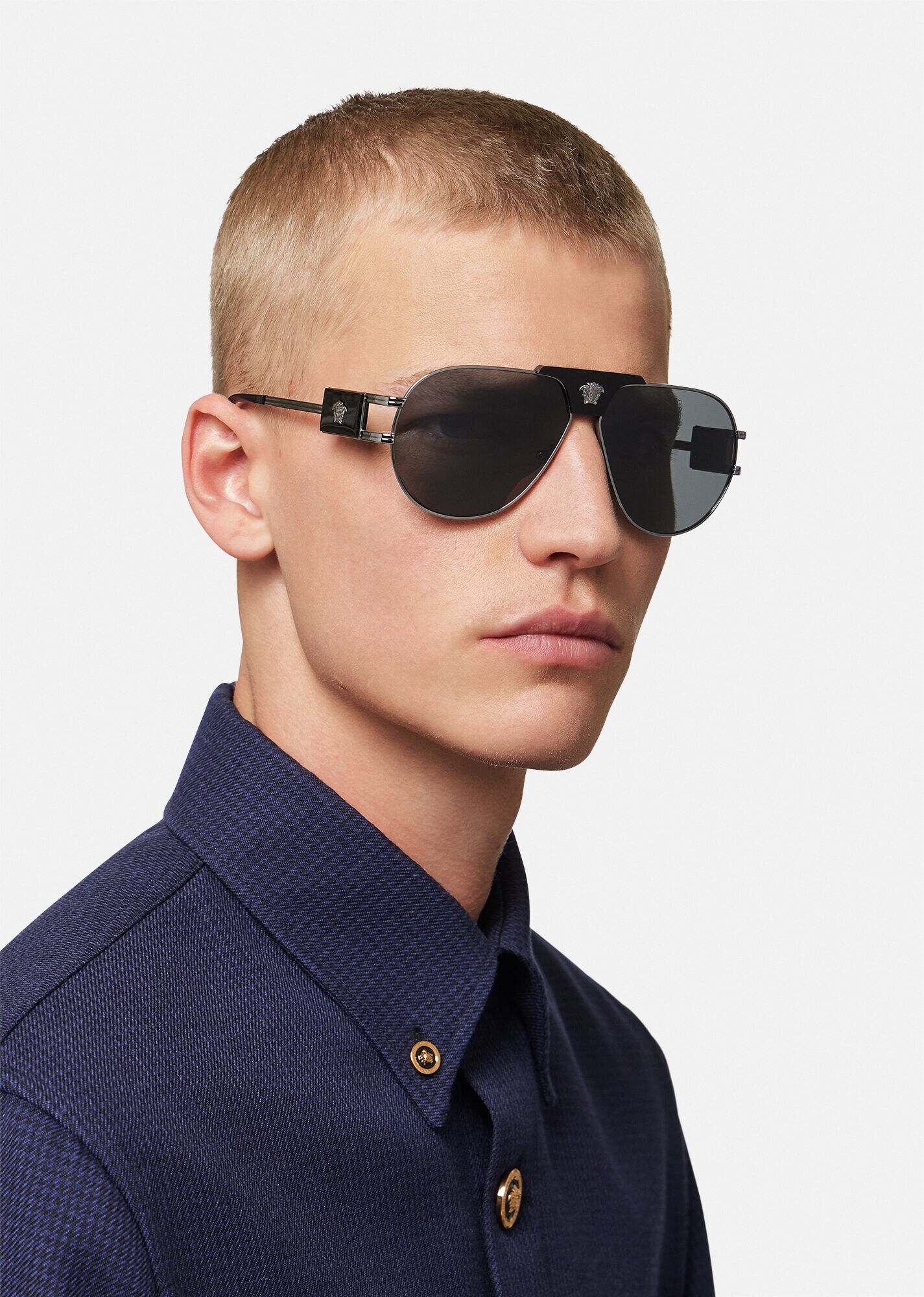 VERSACE Special Project Aviator Sunglasses | REVERSIBLE