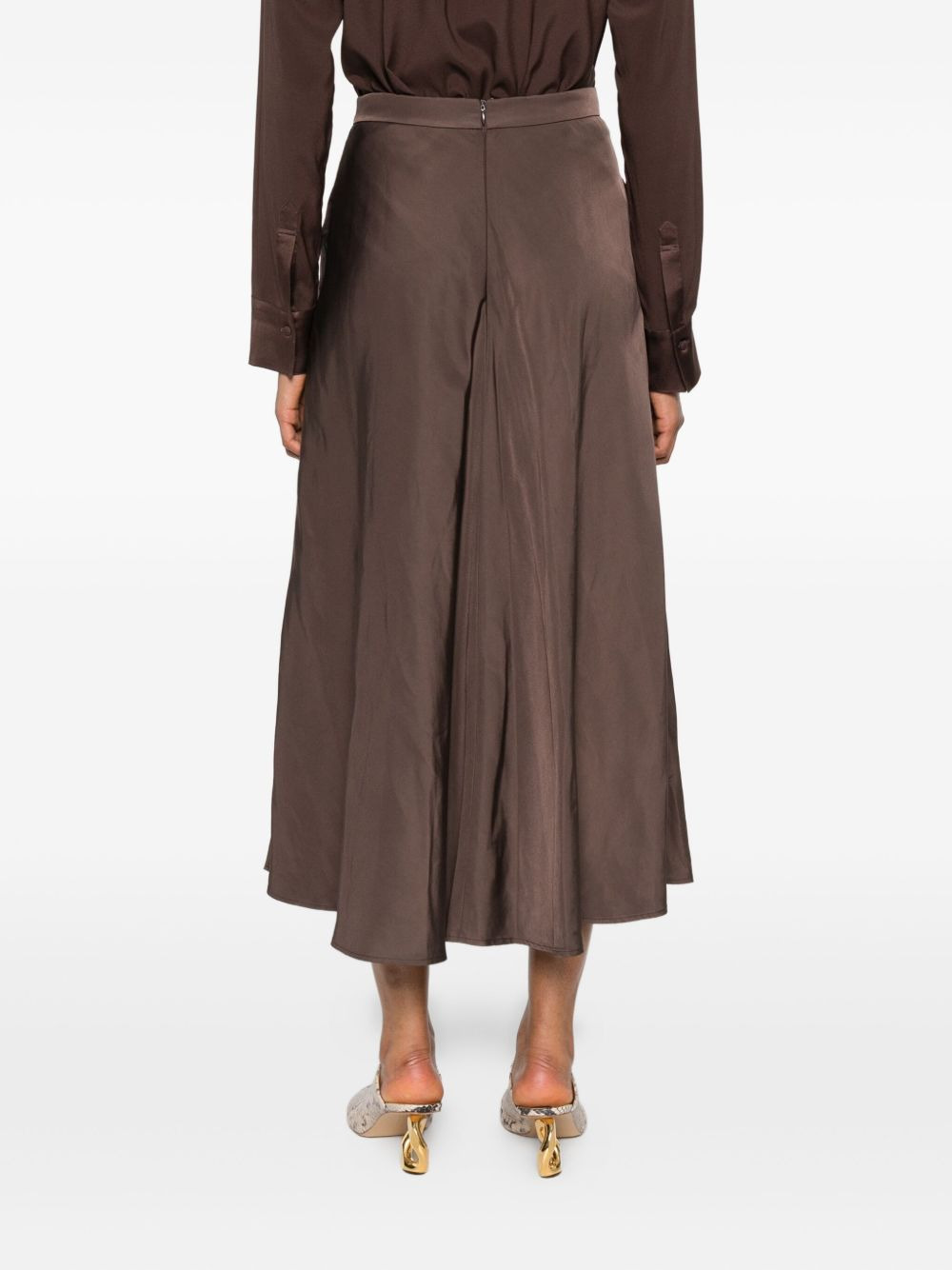 high-waisted a-line midi skirt - 4