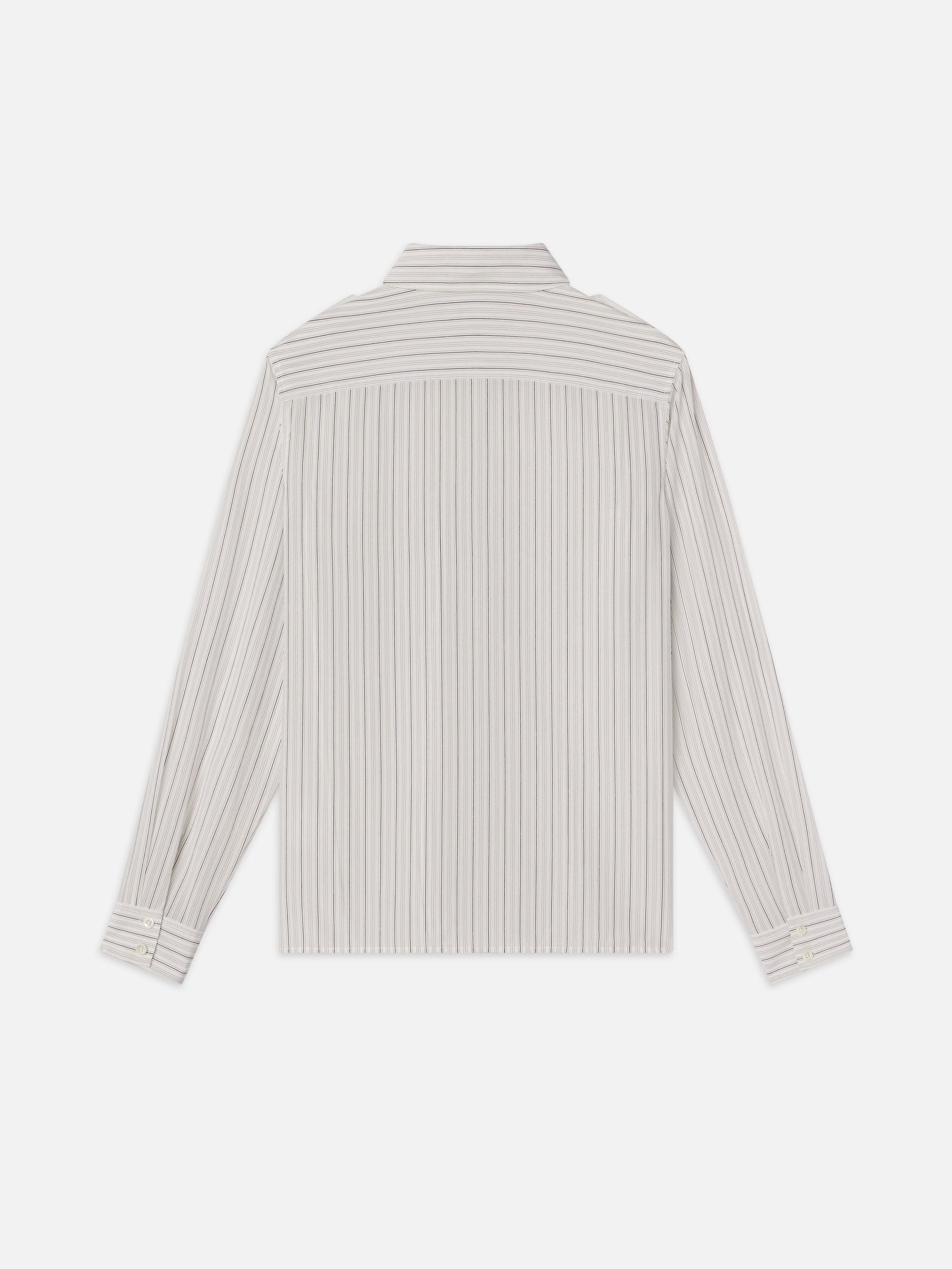 The Striped Pocket Shirt in Cream Multi - 4