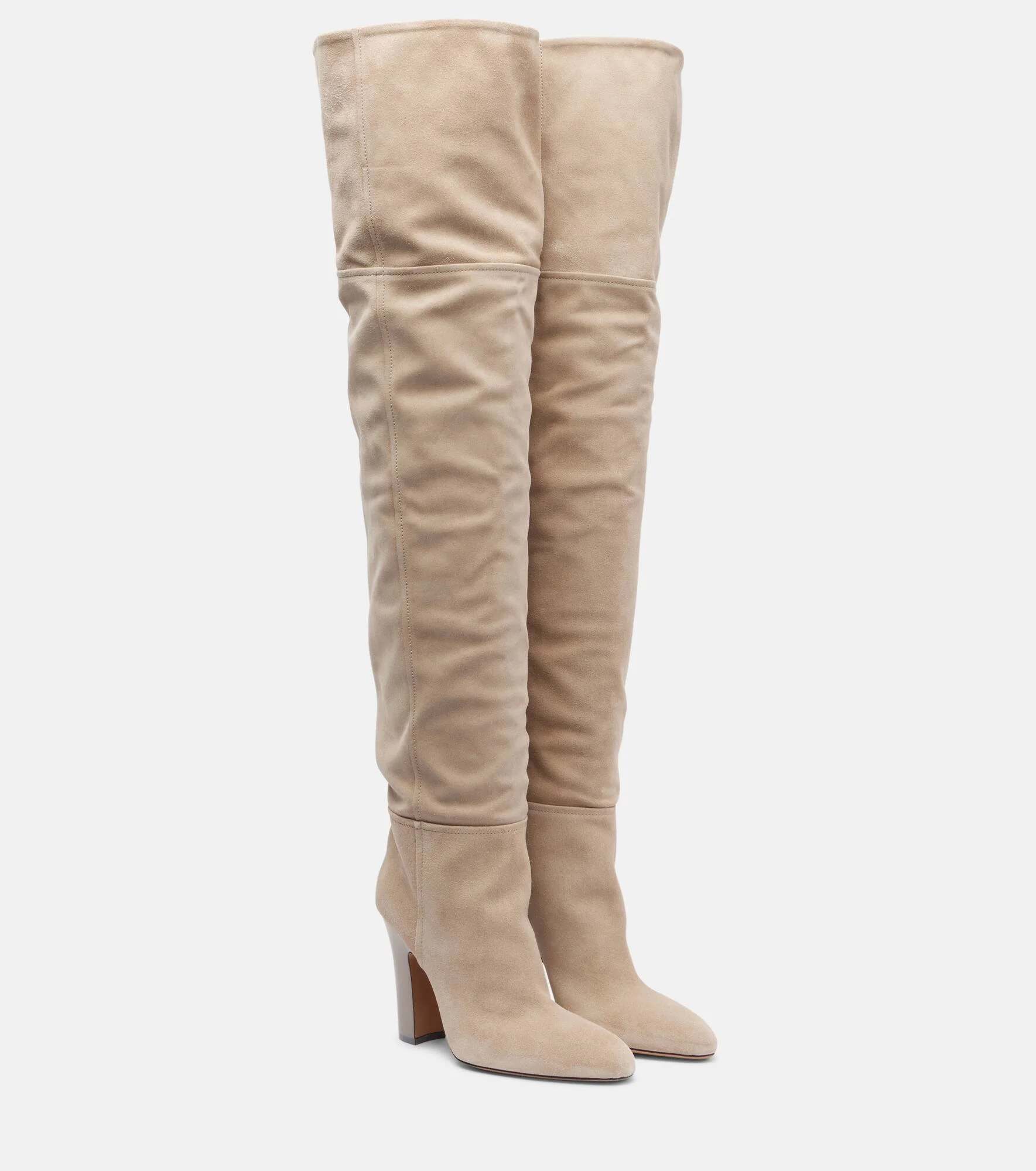 Lavinia 100 suede over-the-knee boots - 1