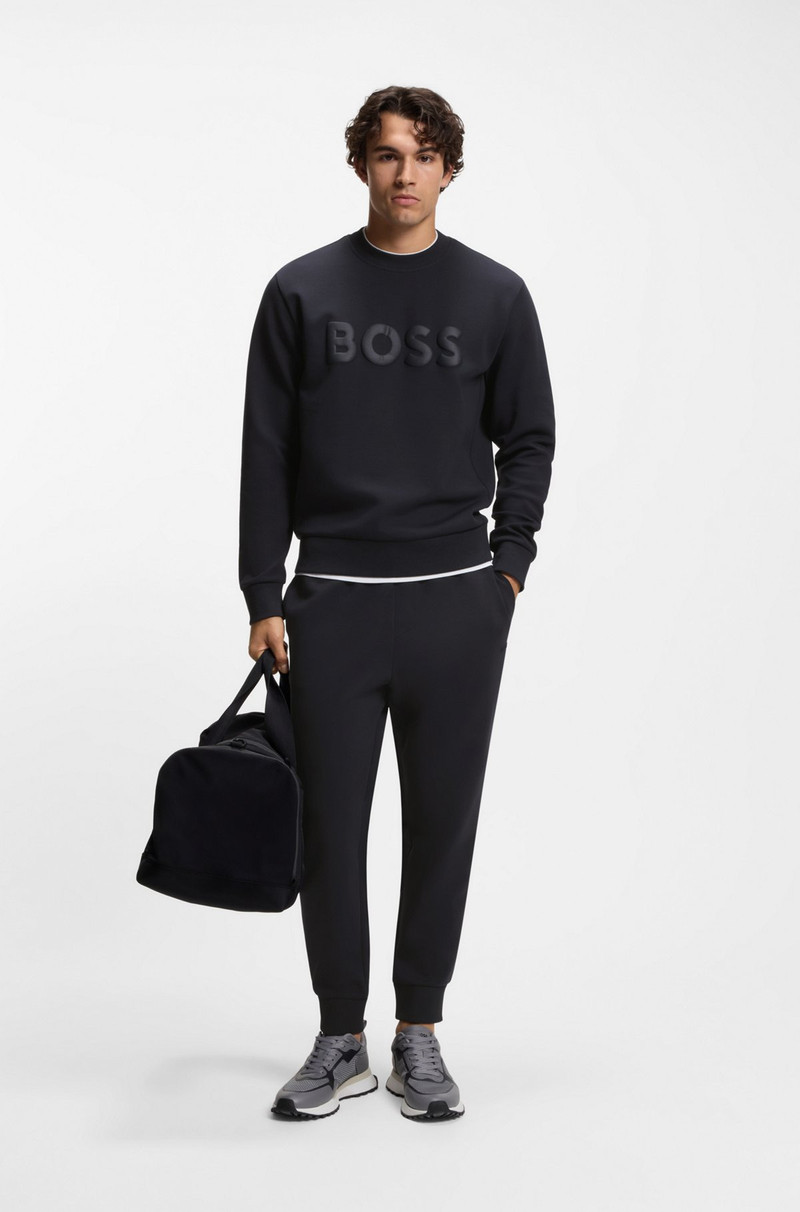 BOSS TONAL-LOGO SWEATSHIRT IN STRETCH COTTON outlook