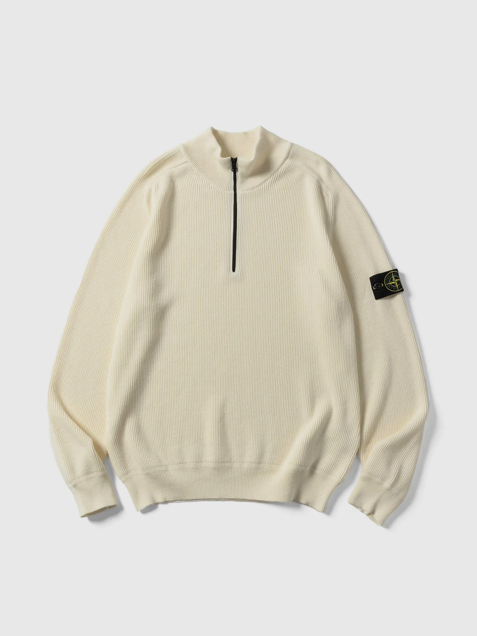 LS Knit Polo Ivory - 1