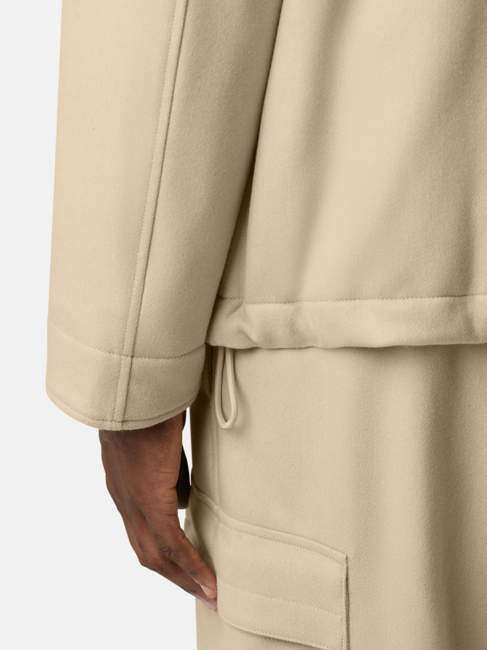 4100103 WOOL NYLON FLANNEL_STONE ISLAND GHOST - 6