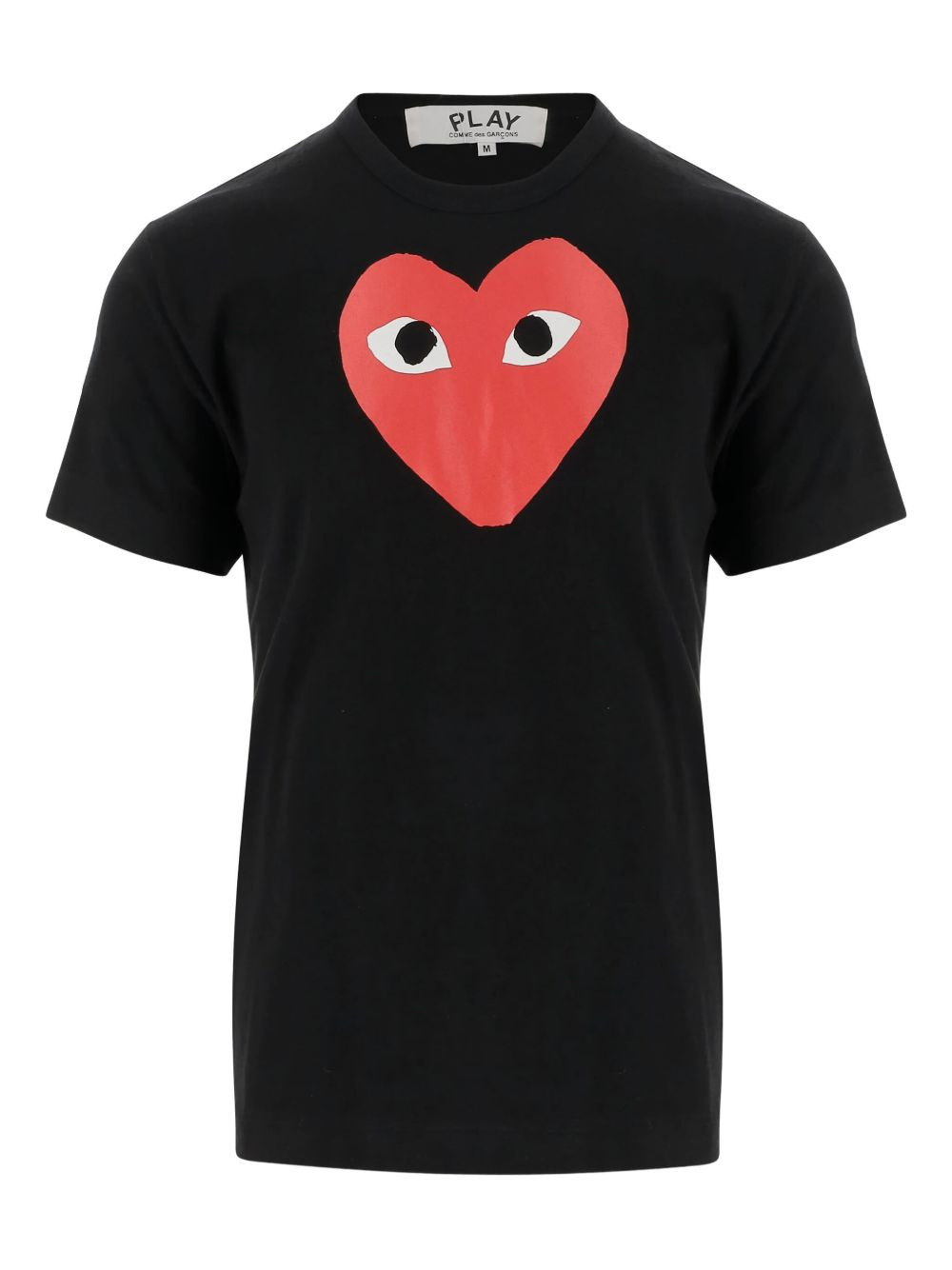 heart-logo cotton T-shirt - 1