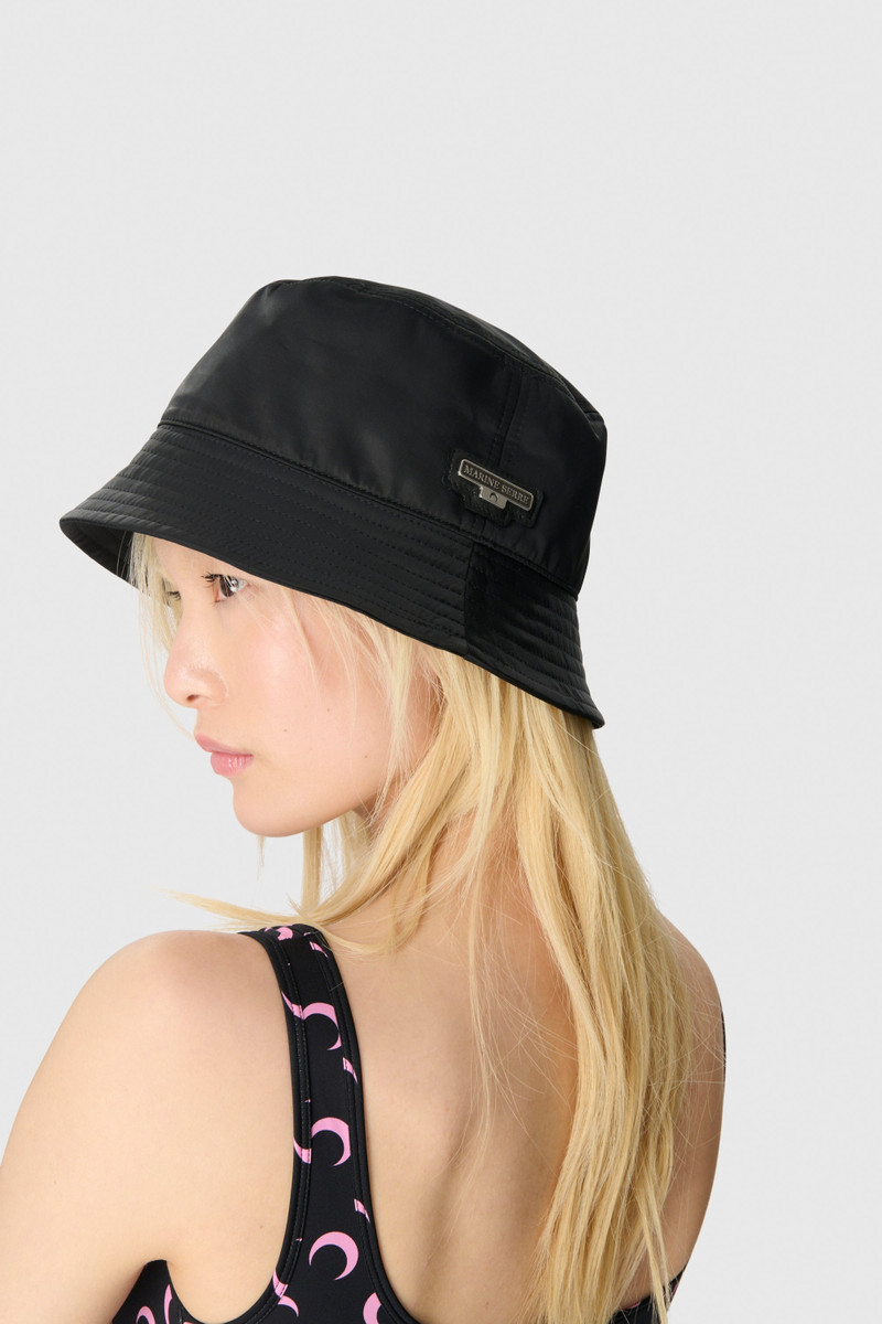 Marine Serre SATIN NYLON BUCKET HAT outlook
