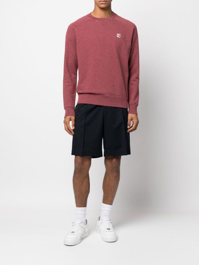 Maison Kitsuné fox-motif cotton sweatshirt outlook