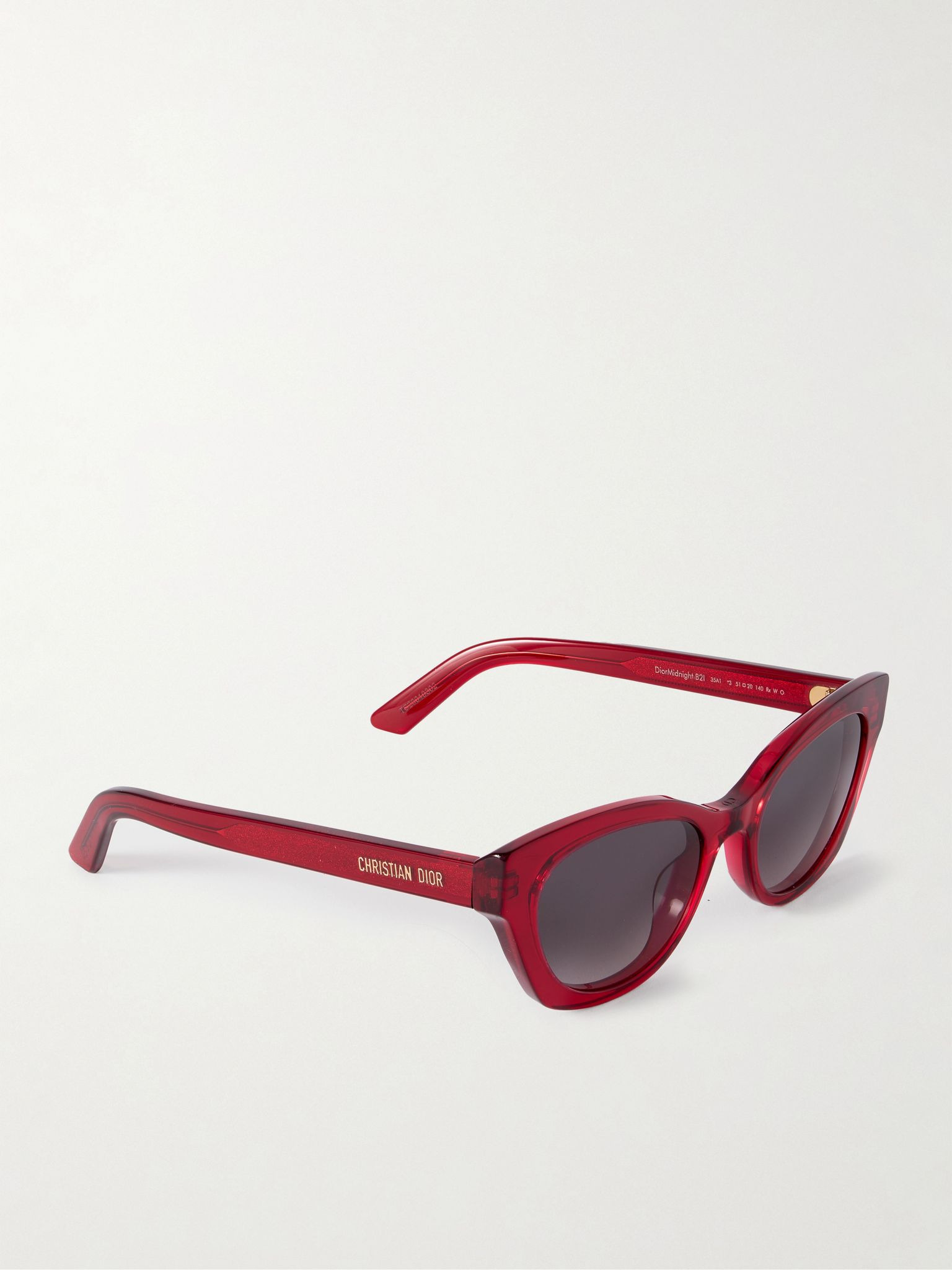 DiorMidnight B2I cat-eye acetate sunglasses Red - 3