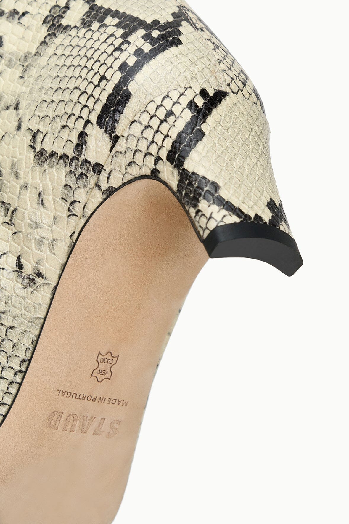 STAUD WALLY BOOT WHITE SNAKE - 9
