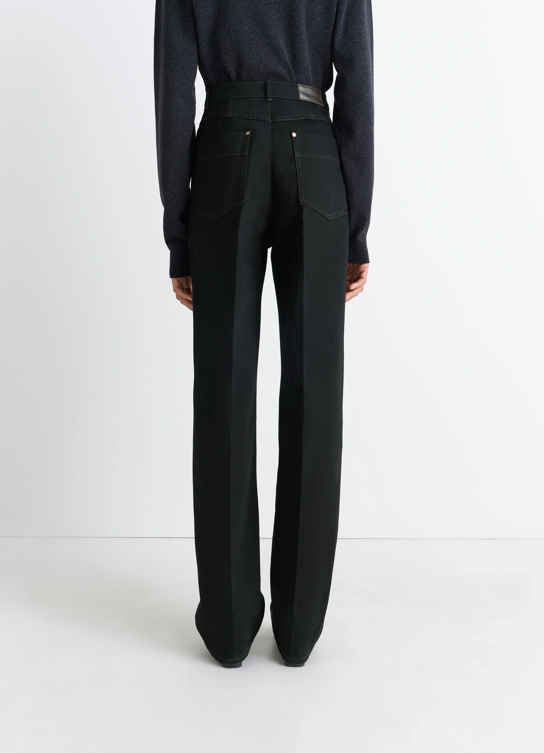 HIGH WAISTED STRAIGHT PANTS - 5