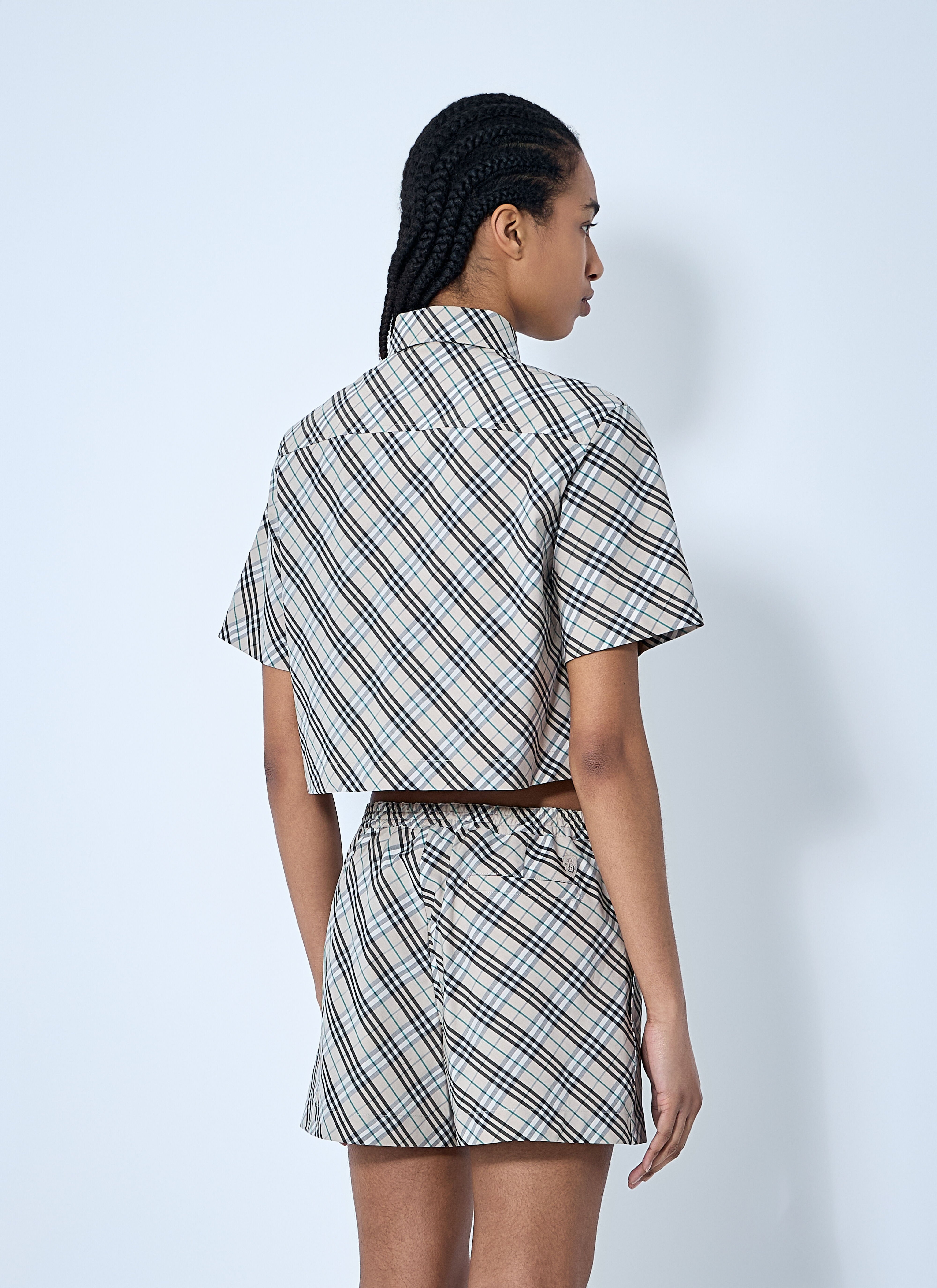 Crop Check Shirt - 4