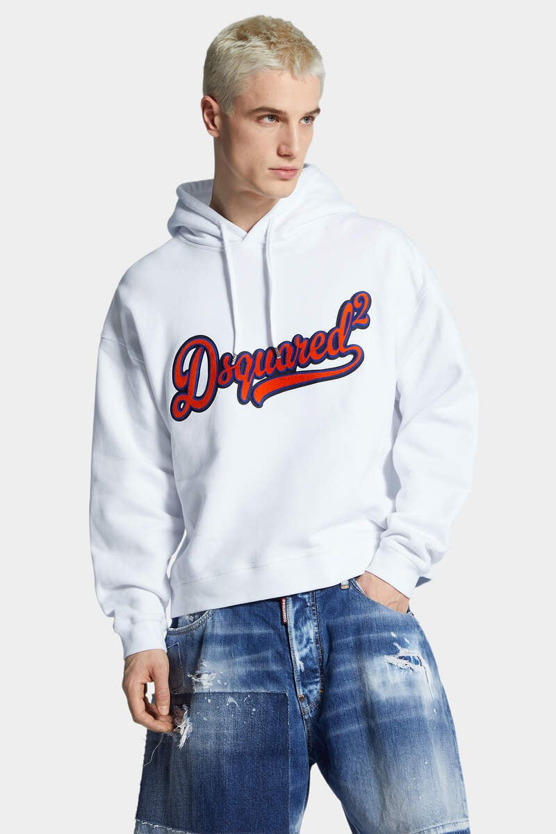 RELAX FIT SPONGE PATCH HOODIE - 3