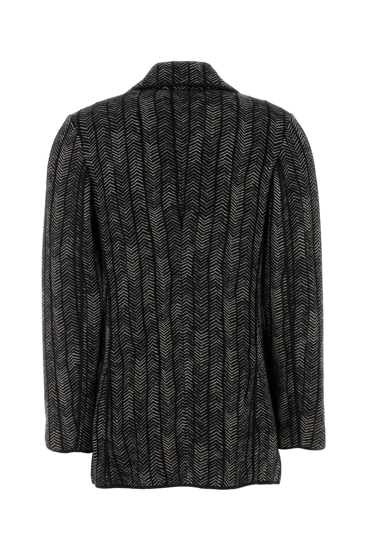 Embroidered stretch cashmere blend blazer - 2