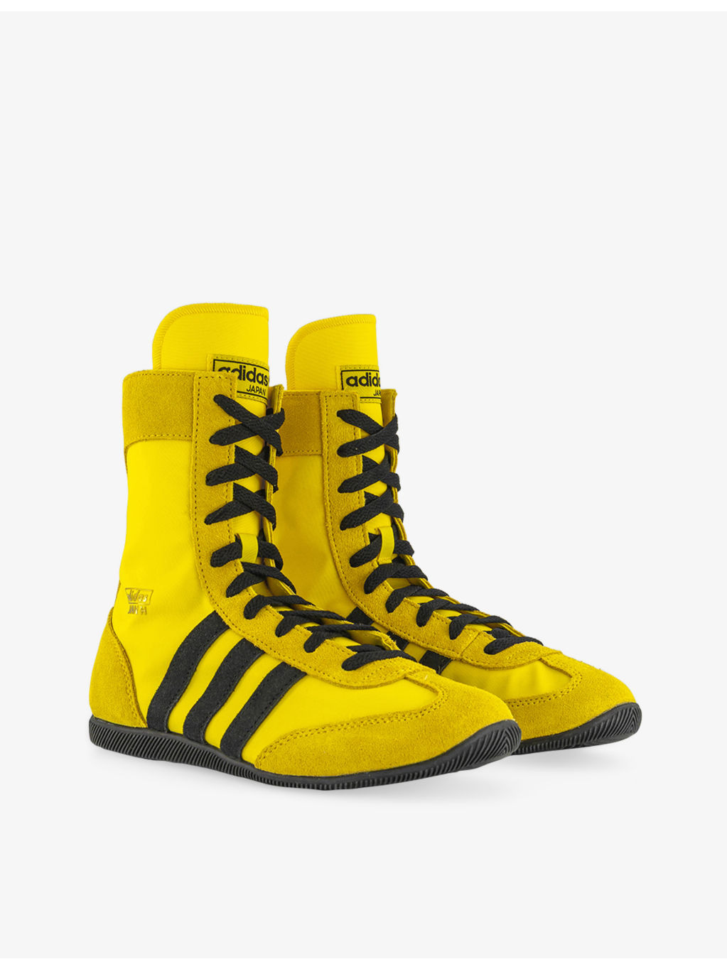 Japan H Textile and Suede High-Top Trainers - 3