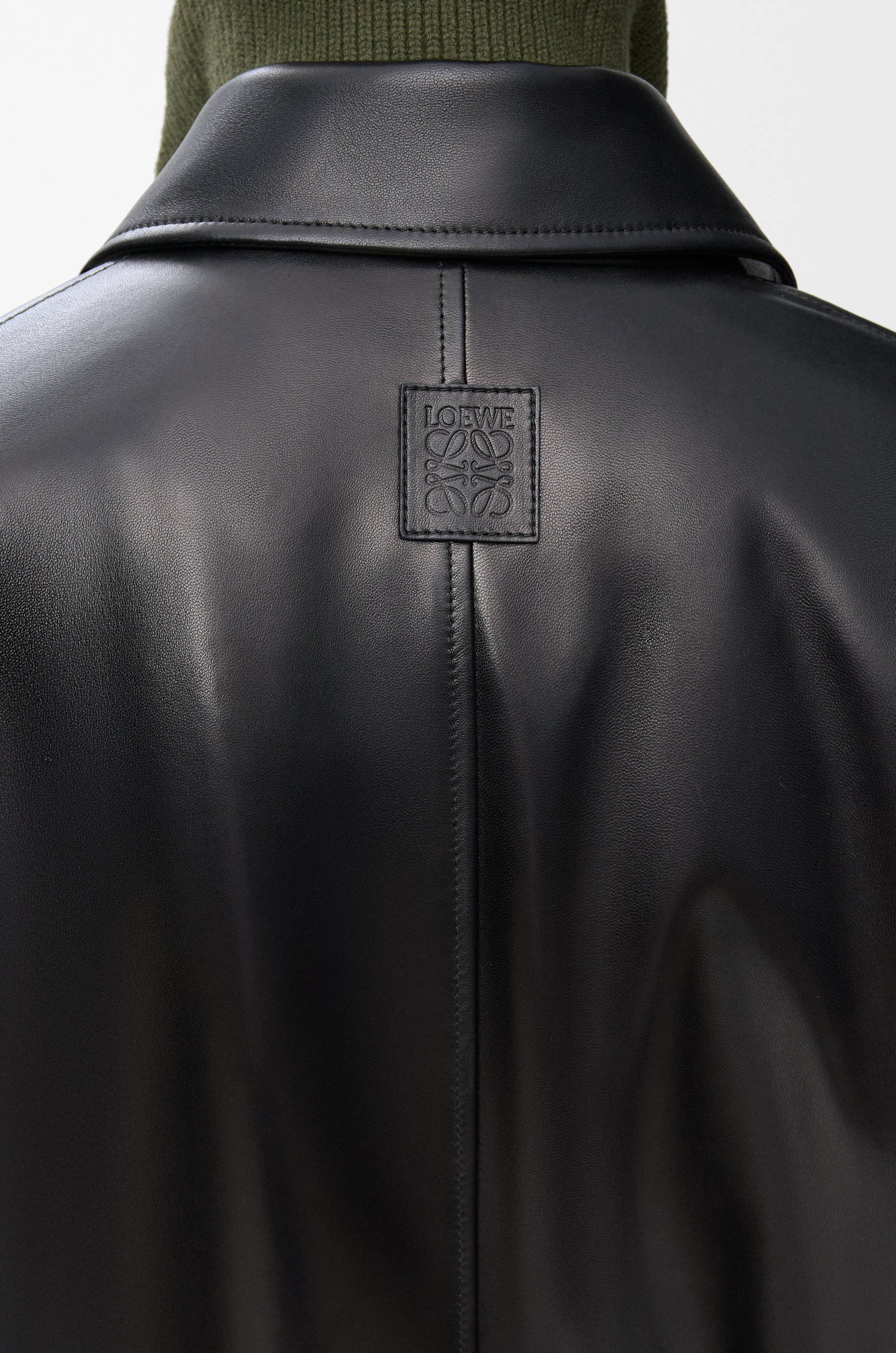Belted jacket in nappa lambskin - 5