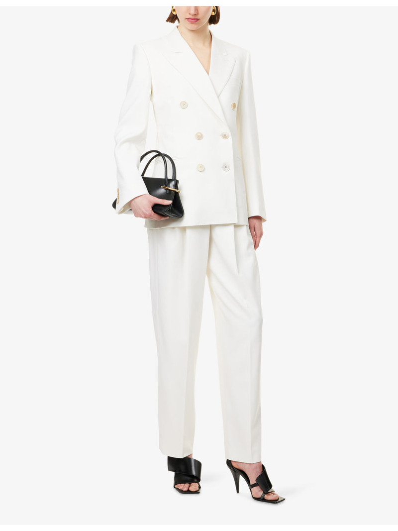 Givenchy Peak-Lapel Double-Breasted Wool-Blend Jacket outlook