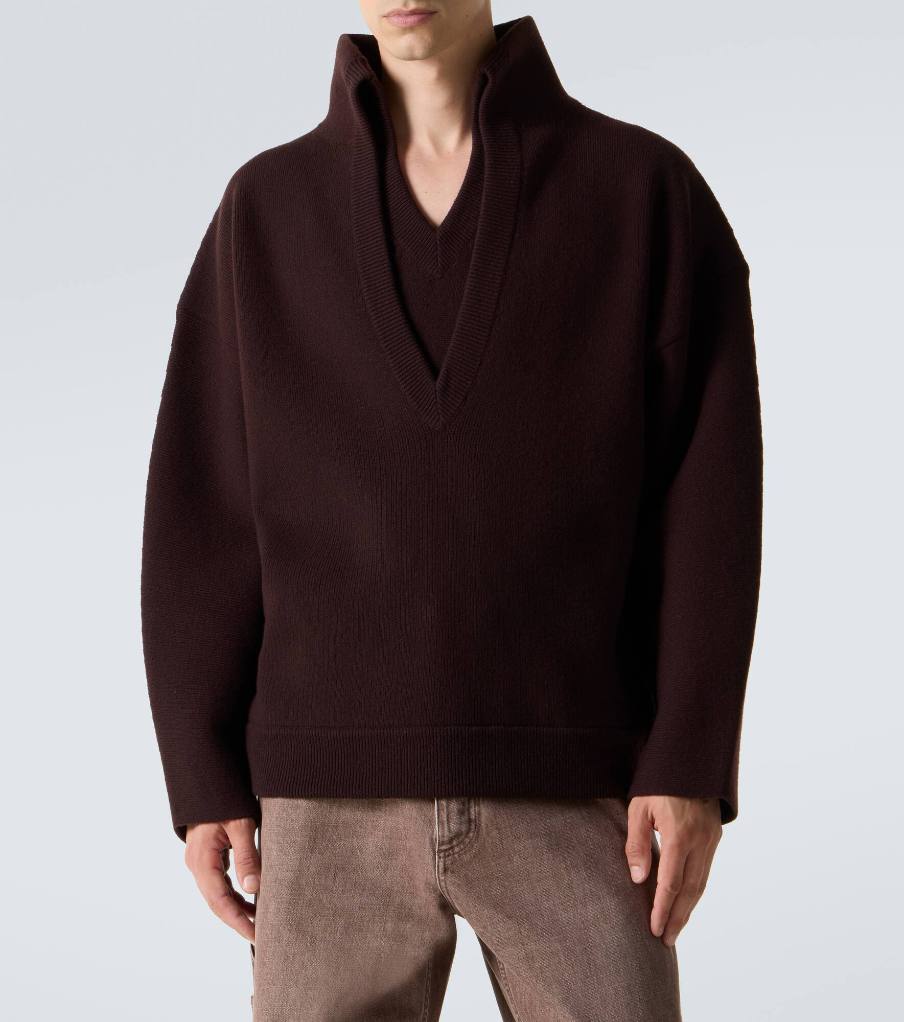 Ribbed-knit wool sweater - 3