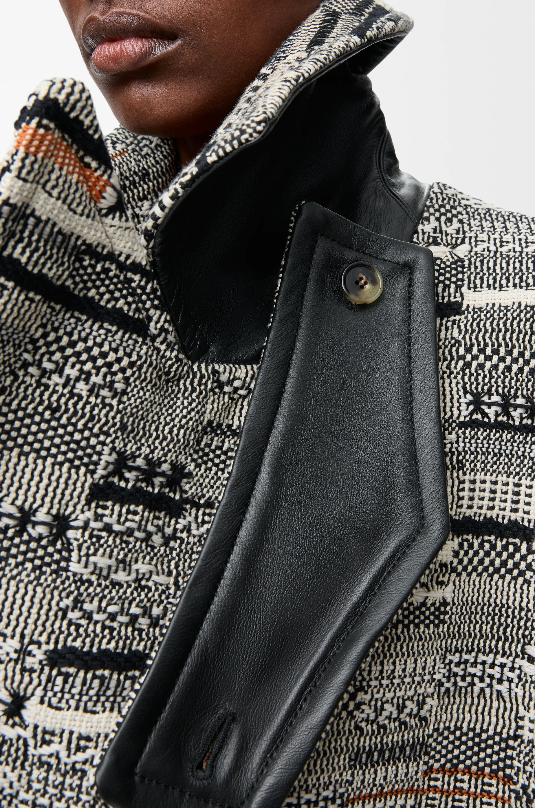 Coat in cotton jacquard - 4