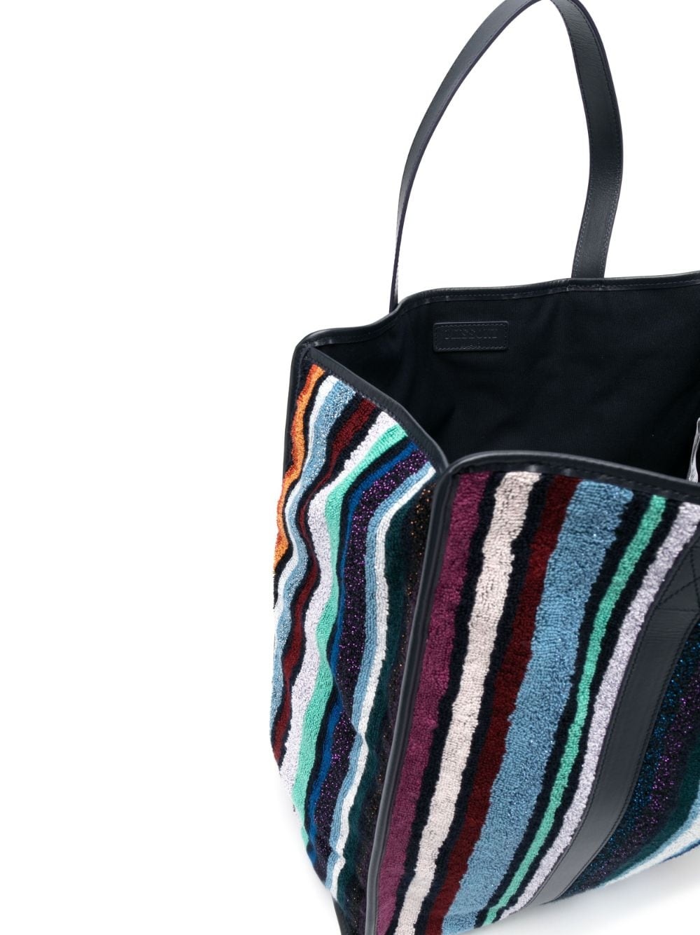 striped terry-cloth tote bag - 5