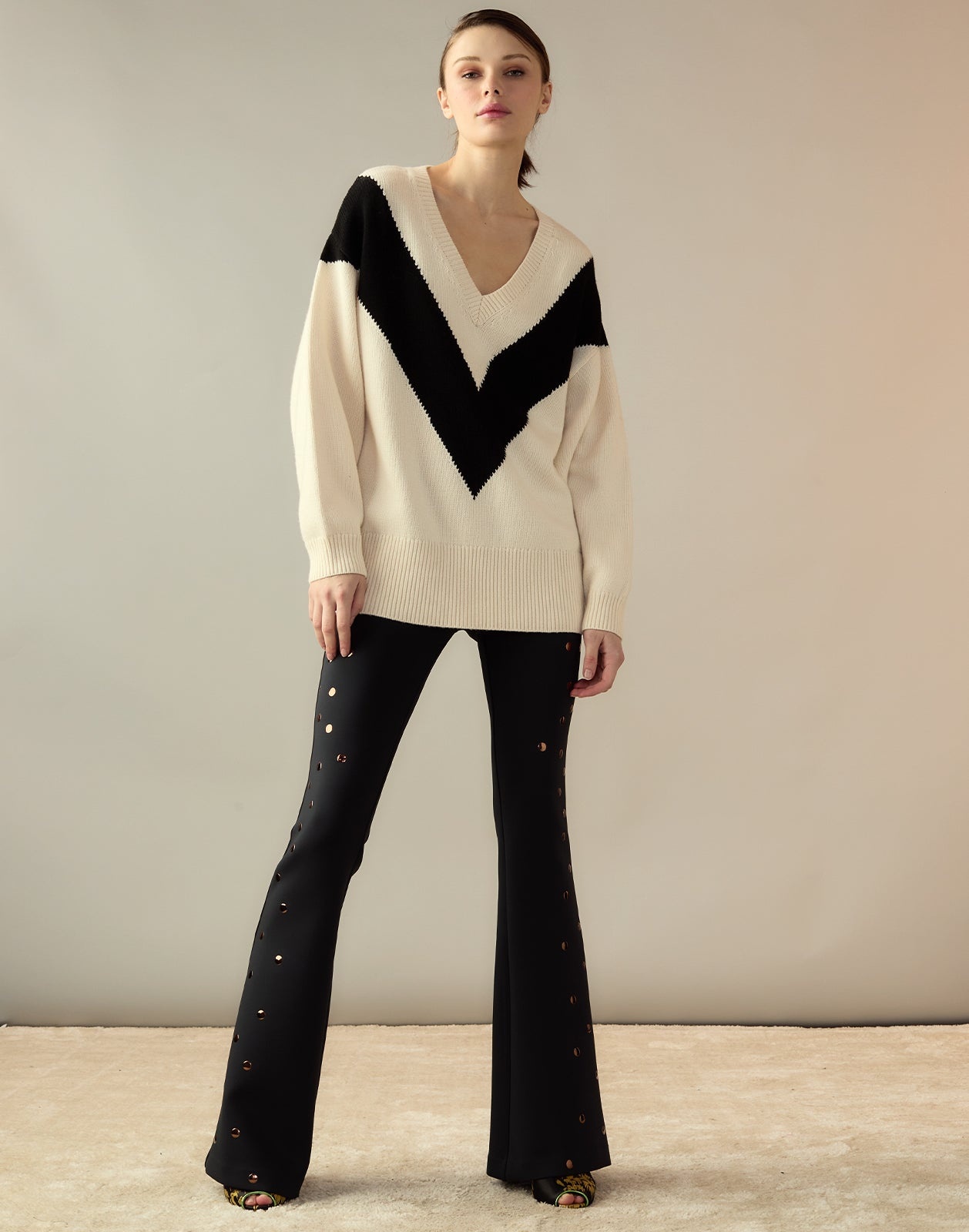 Studded Bonded Pants - 2