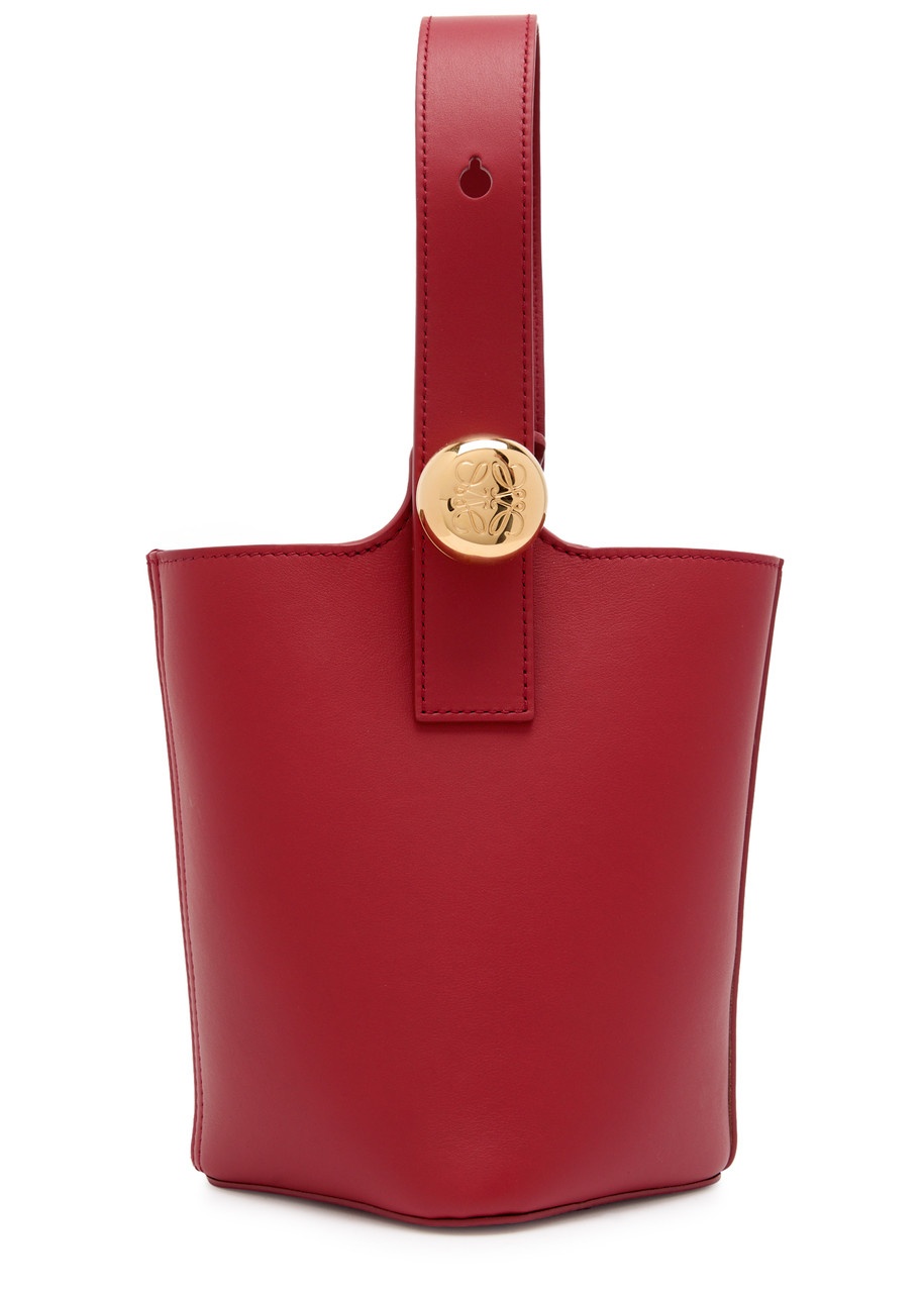 Loewe Pebble Mini Leather Bucket bag - 7