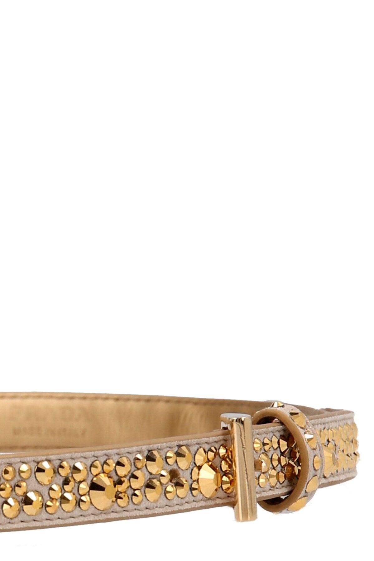 ＊PRADA＊ Crystal Suede Belt Prada Prada Women Crystal Leather Belt | luosophy | REVERSIBLE