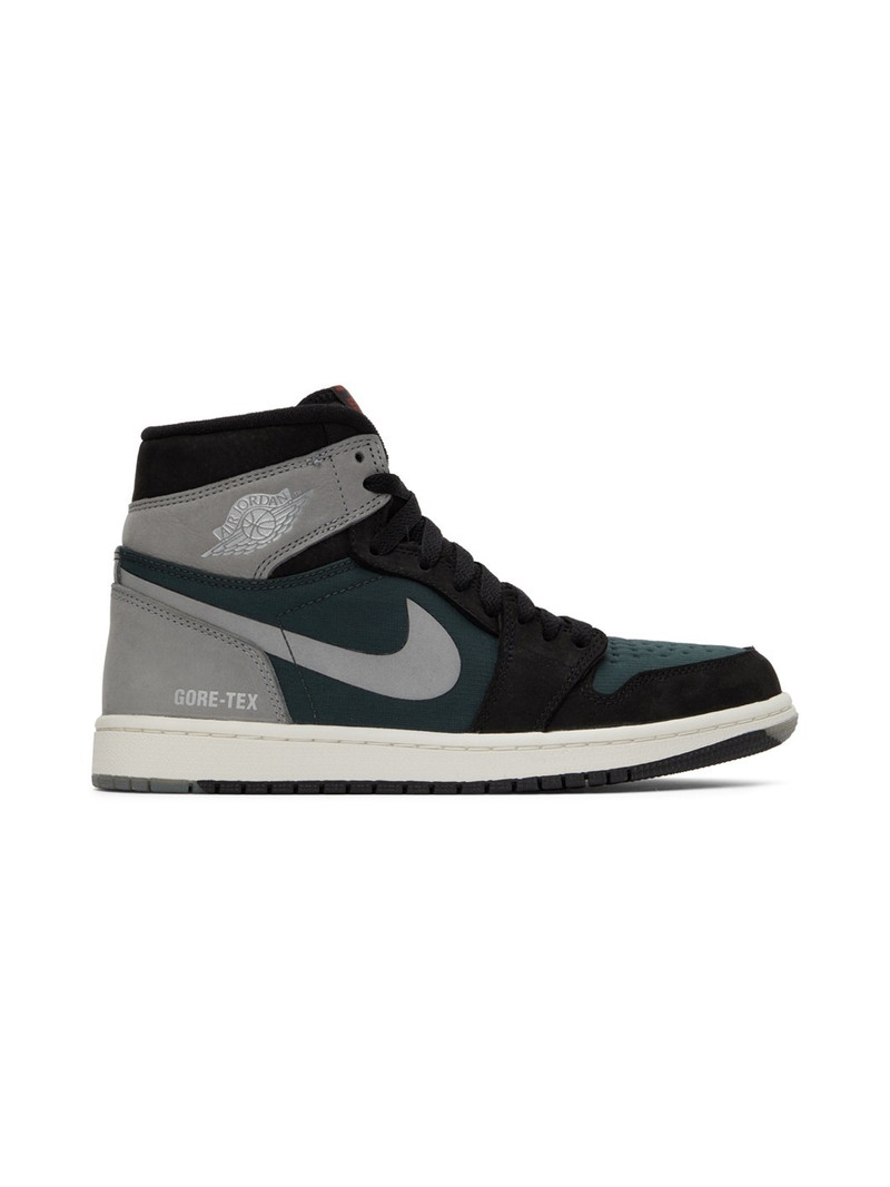 Black & Grey Air Jordan 1 Sneakers - 1
