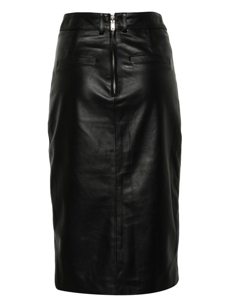 MANOKHI Alma leather pencil skirt outlook
