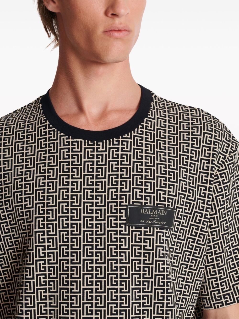 monogram-jacquard T-shirt - 7