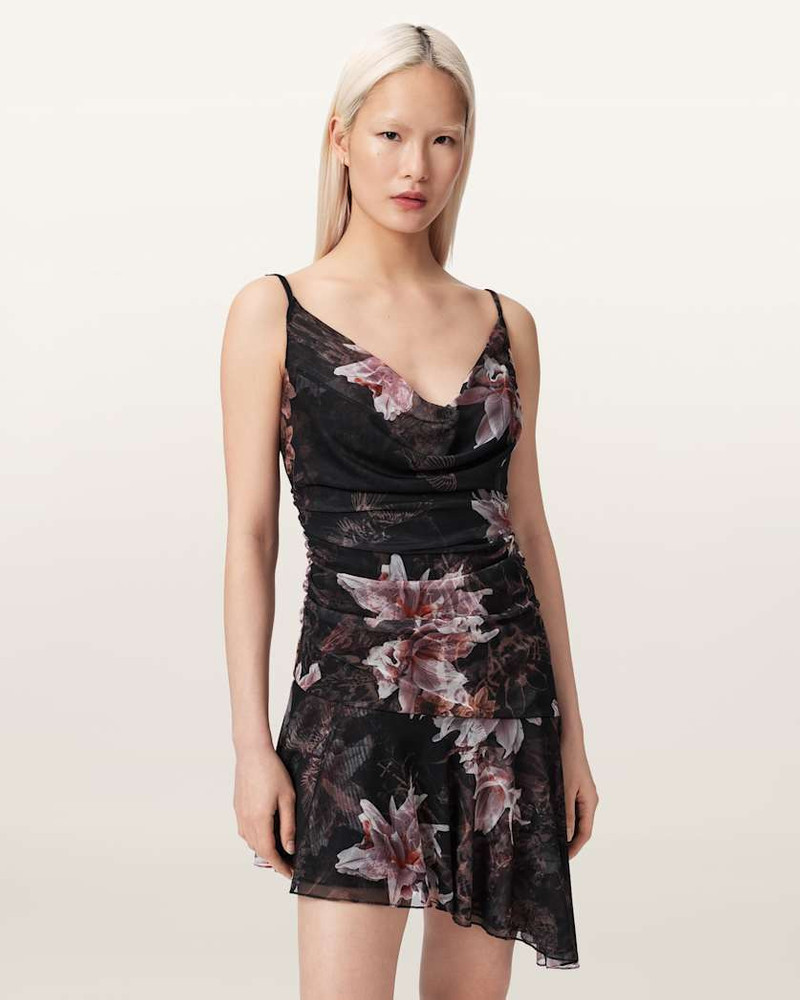 BEA ASYMMETRIC MESH MINI DRESS 3