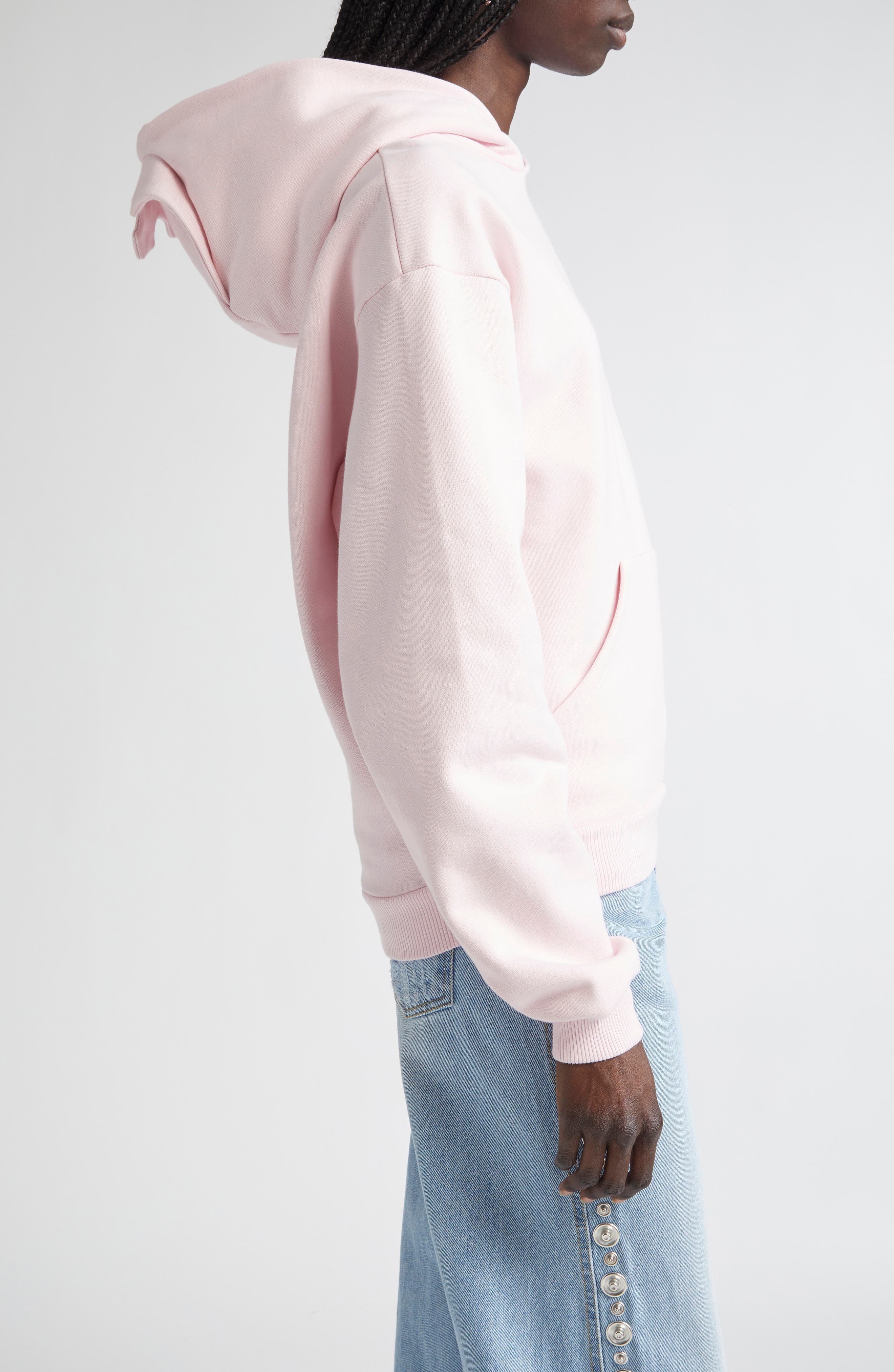 Coperni x Disney Crown Fleece Logo Hoodie in Pink at Nordstrom - 4