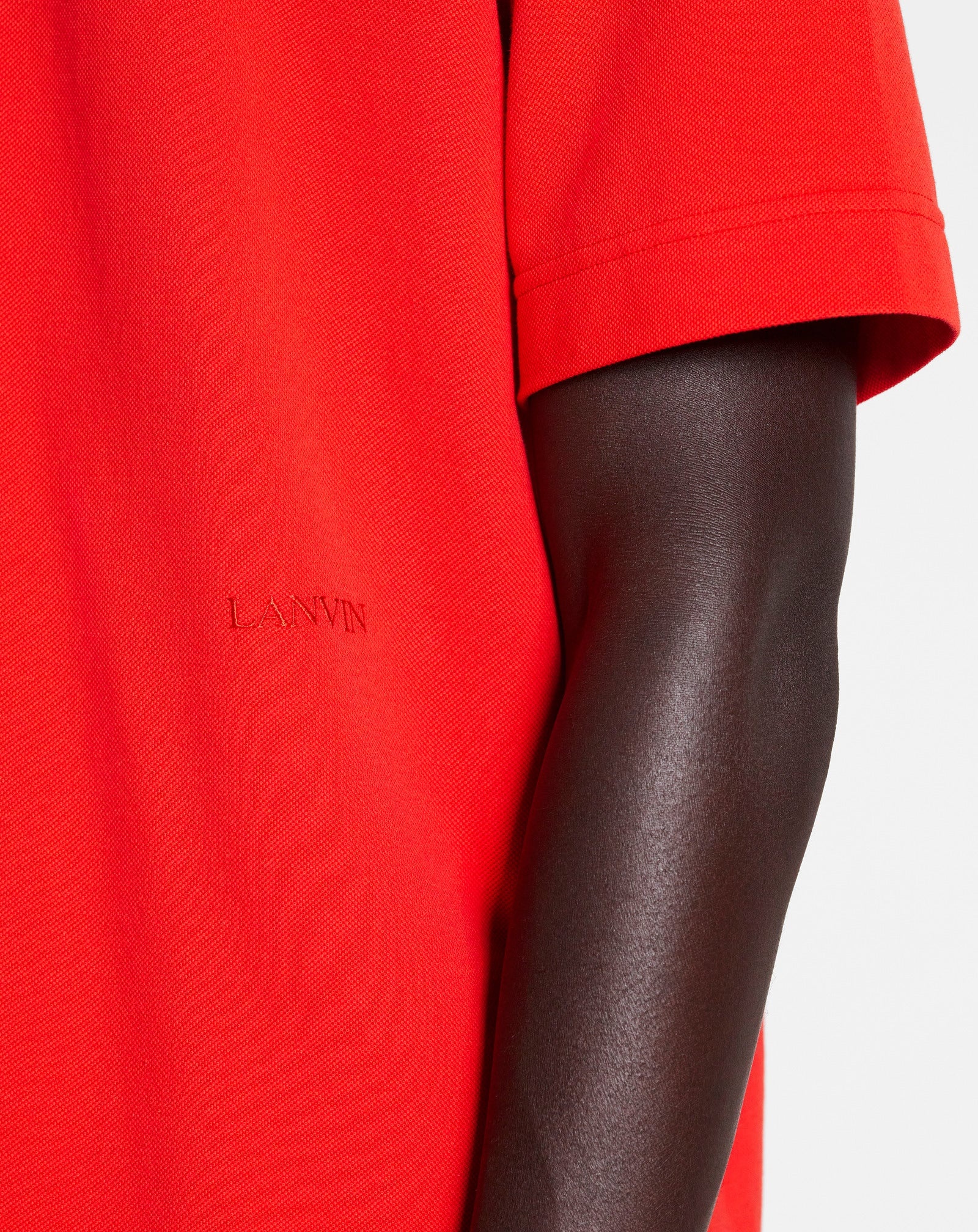 OVERSIZED POLO WITH CURB LACE DETAILS - 5