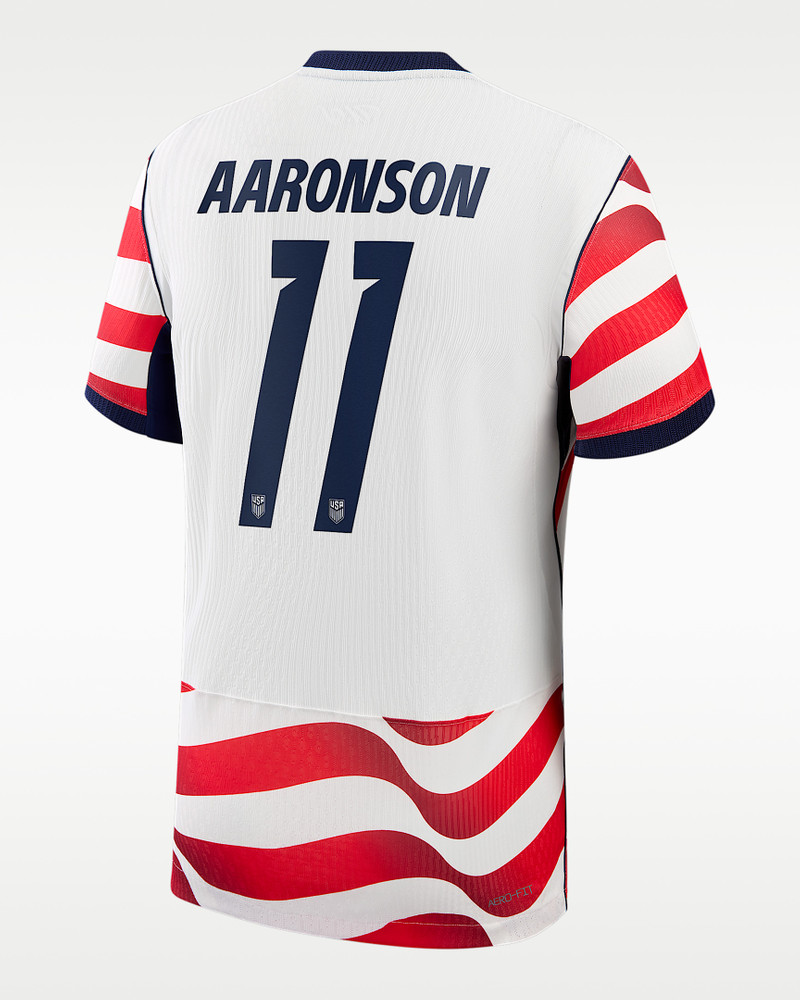 Brenden Aaronson USMNT 2026 Match Home Men's Nike Aero-FIT Soccer Jersey 1