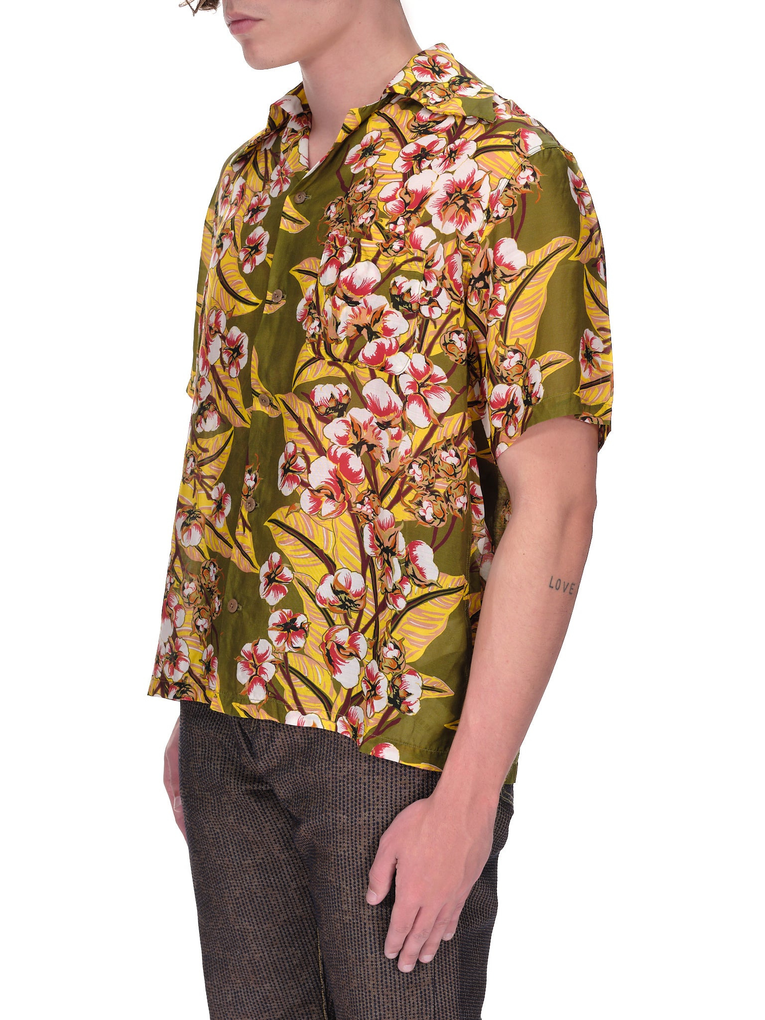 Floral Print Button Up Shirt - 2