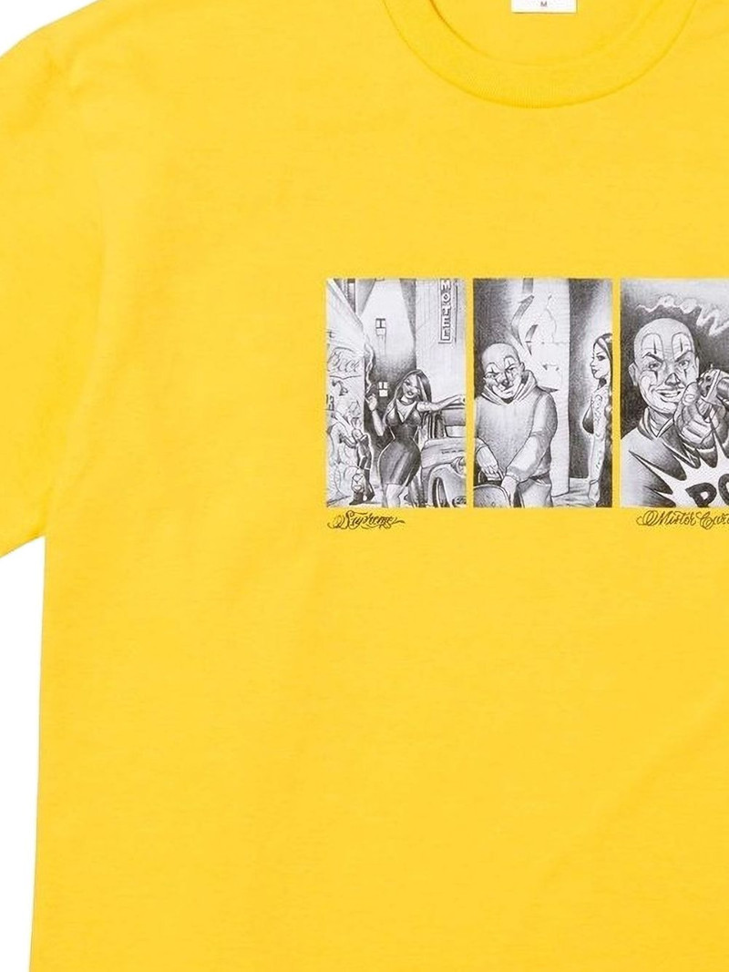 Supreme cartoon-print T-shirt outlook