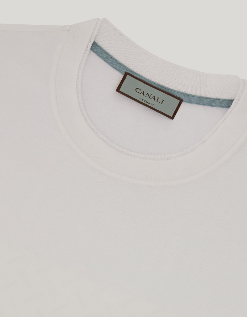 WHITE T-SHIRT IN FILOSCOZIA COTTON 4