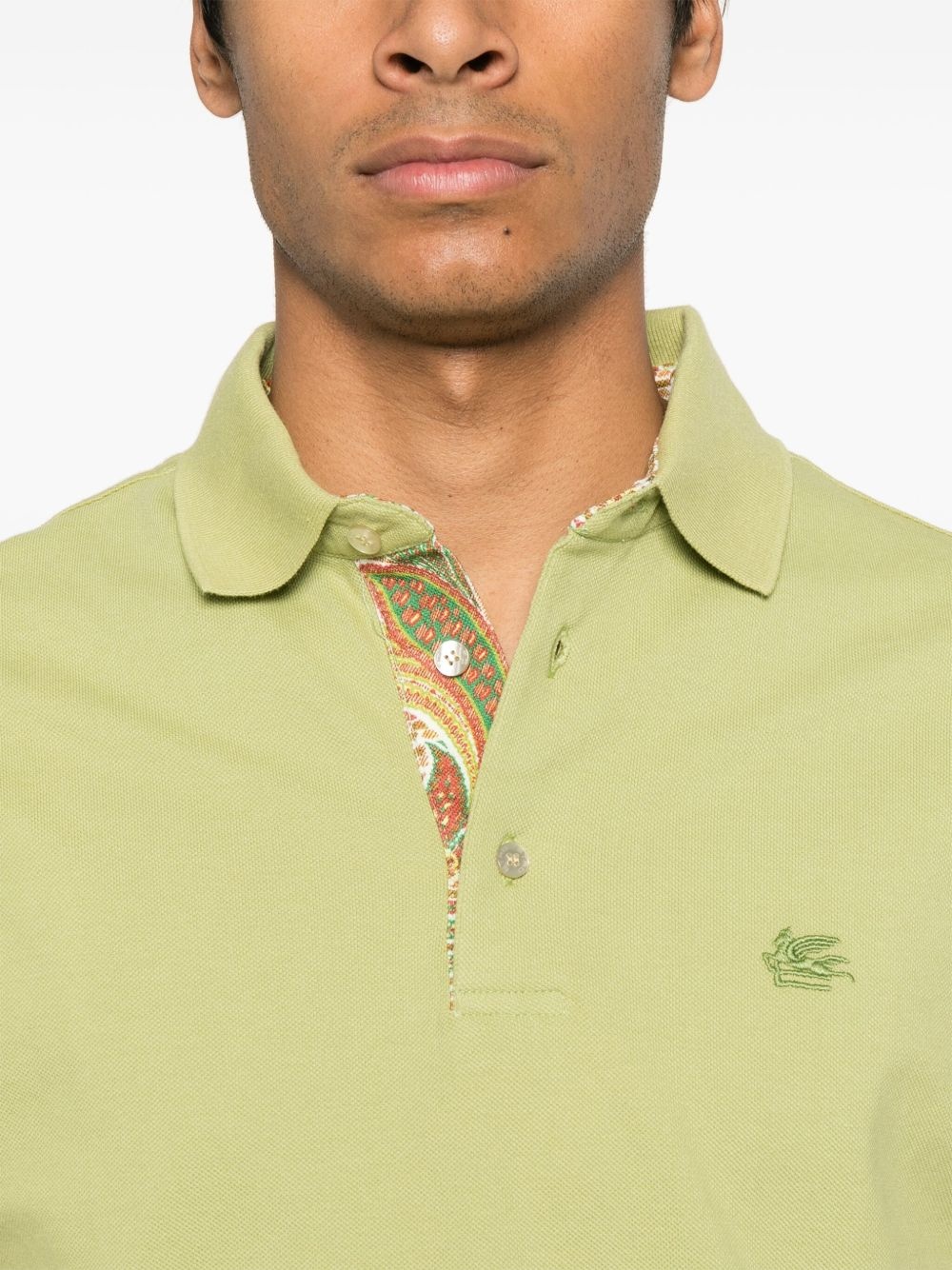 logo-embroiderde polo shirt - 4