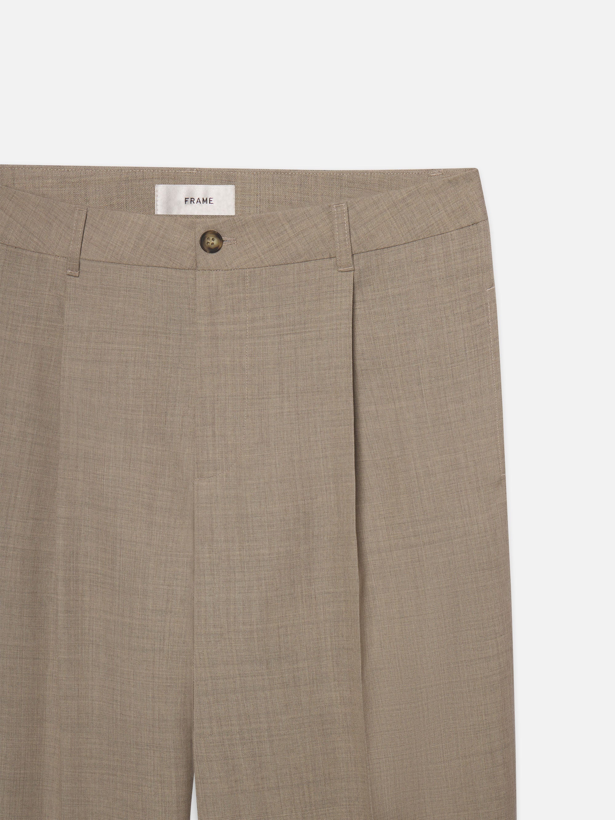 Wide Leg Trousers in Vintage Khaki - 3