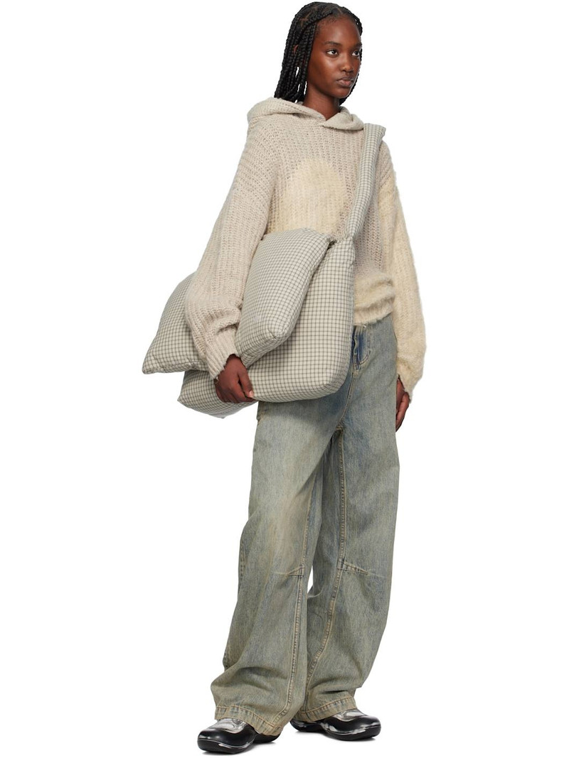 ERL Gray Swirl Knit Hoodie outlook