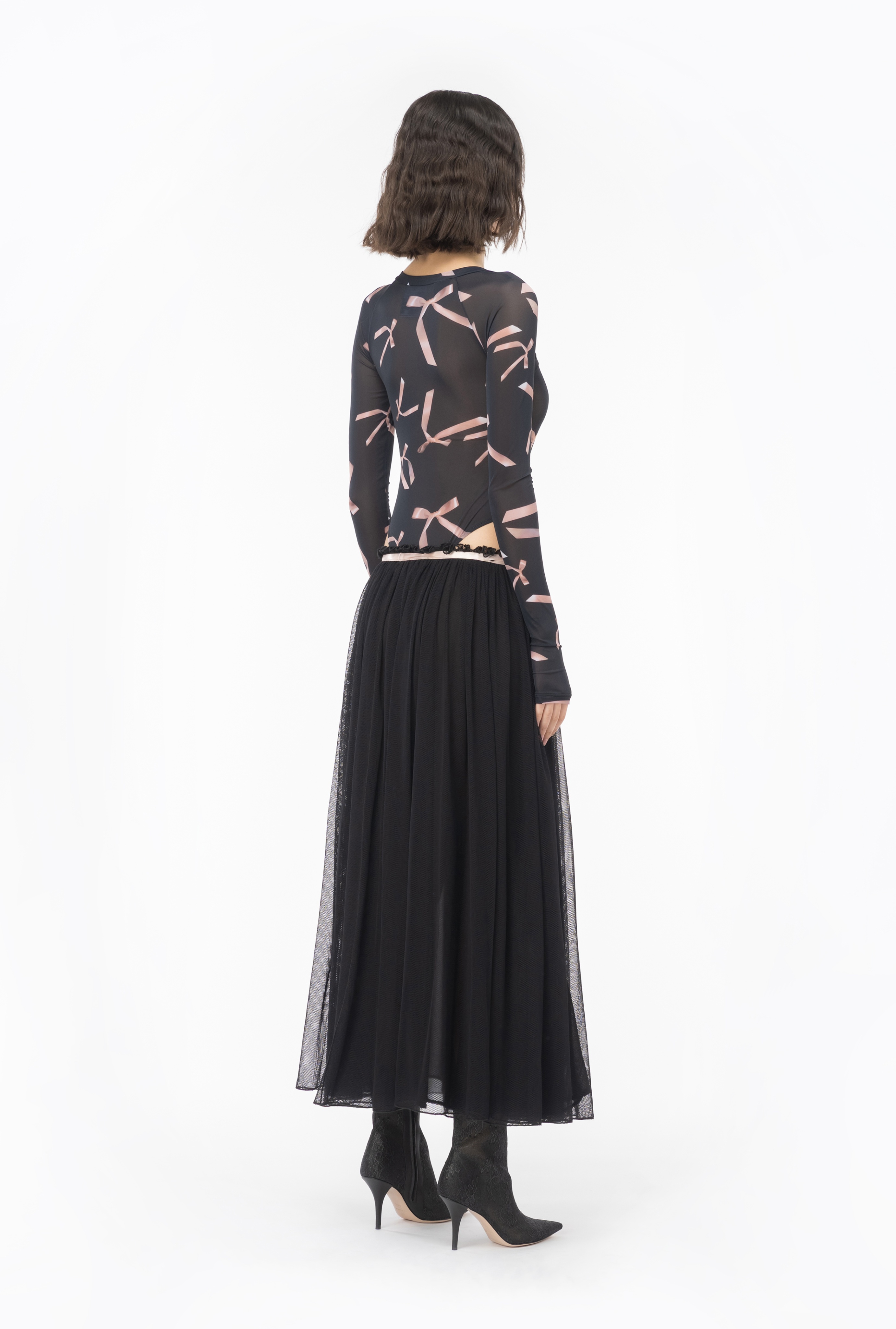 PINKO REIMAGINE TULLE LONG SKIRT BY PATRICK MCDOWELL - 4