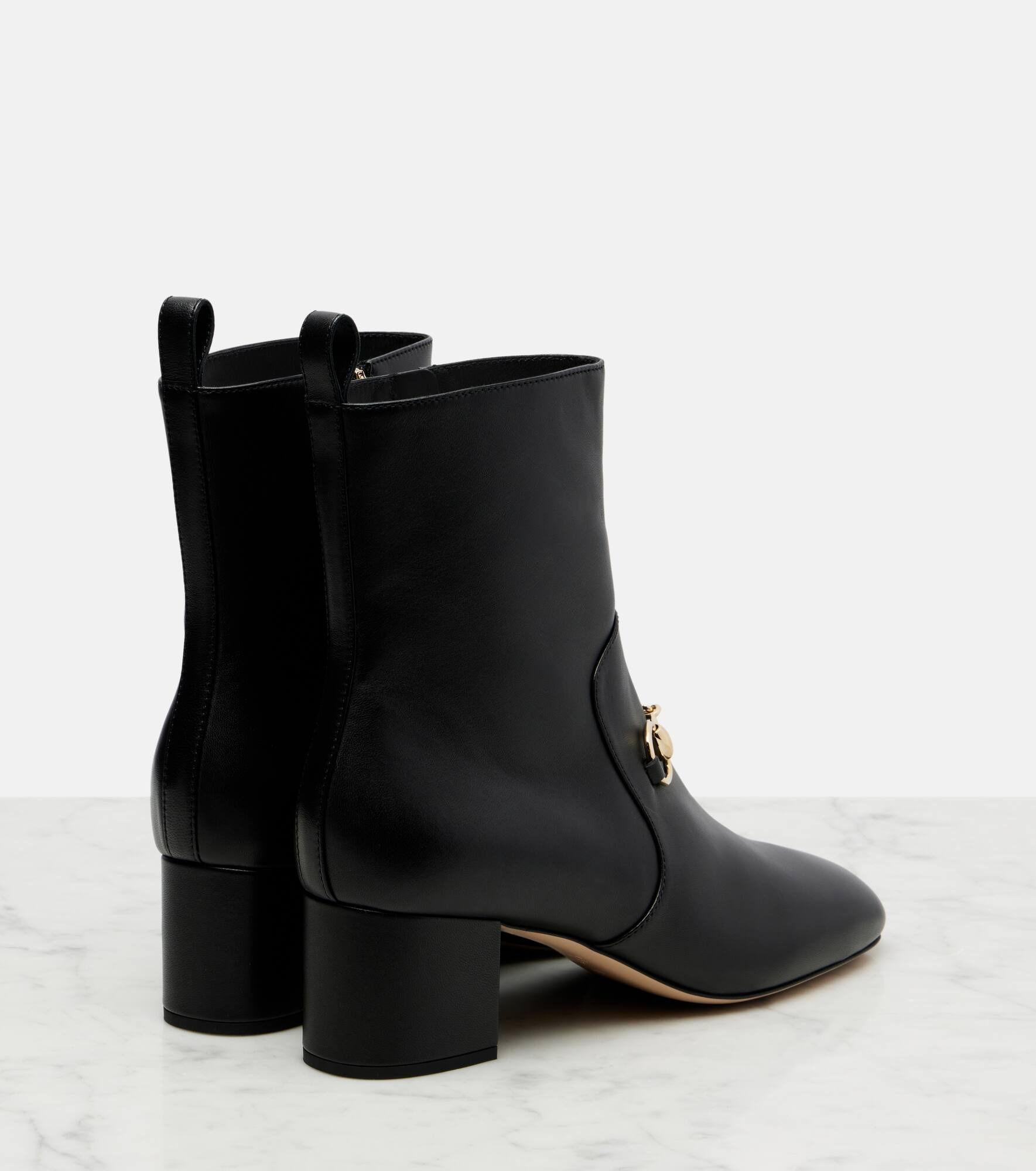 Horsebit leather ankle boots - 2