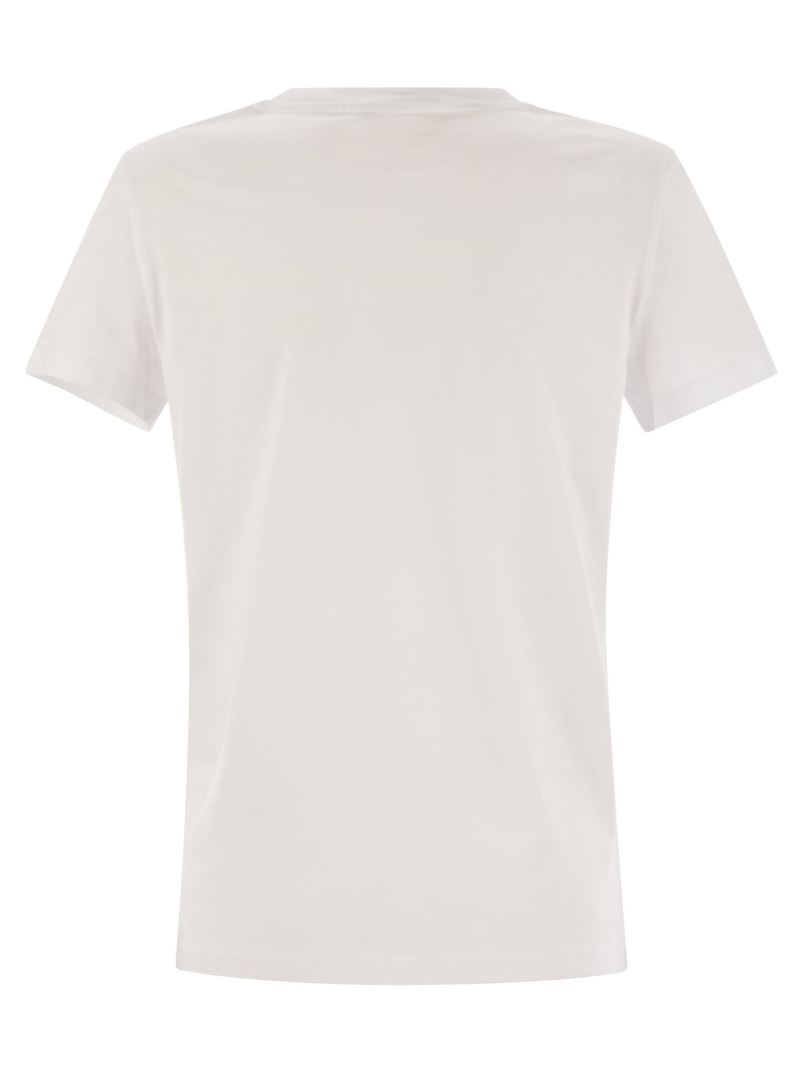 Maxmara Women Colibri - Cotton T-Shirt With Front Print - 2