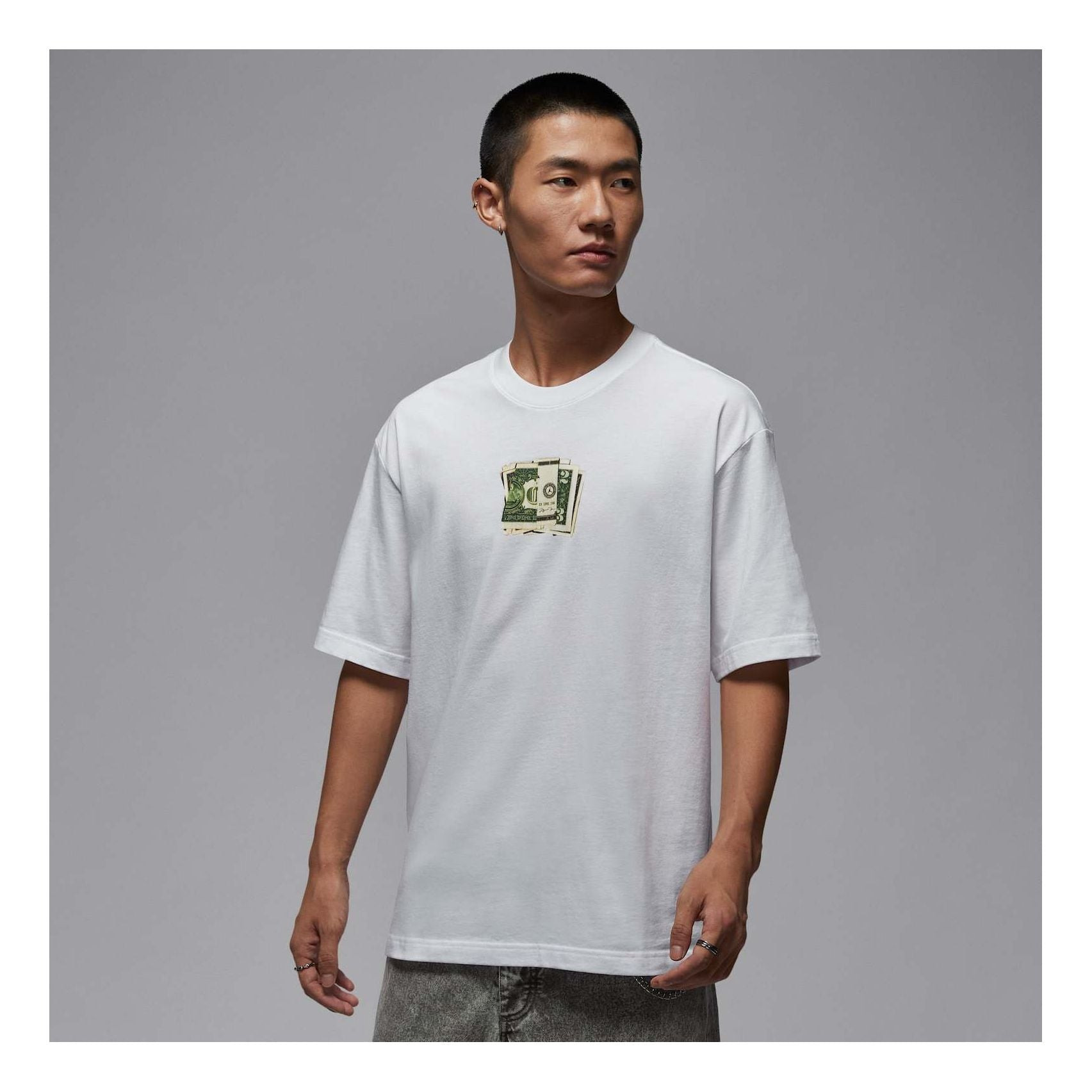 Air Jordan AJ3 T-Shirt 'Pure Money - White'  IQ6953-100 - 6